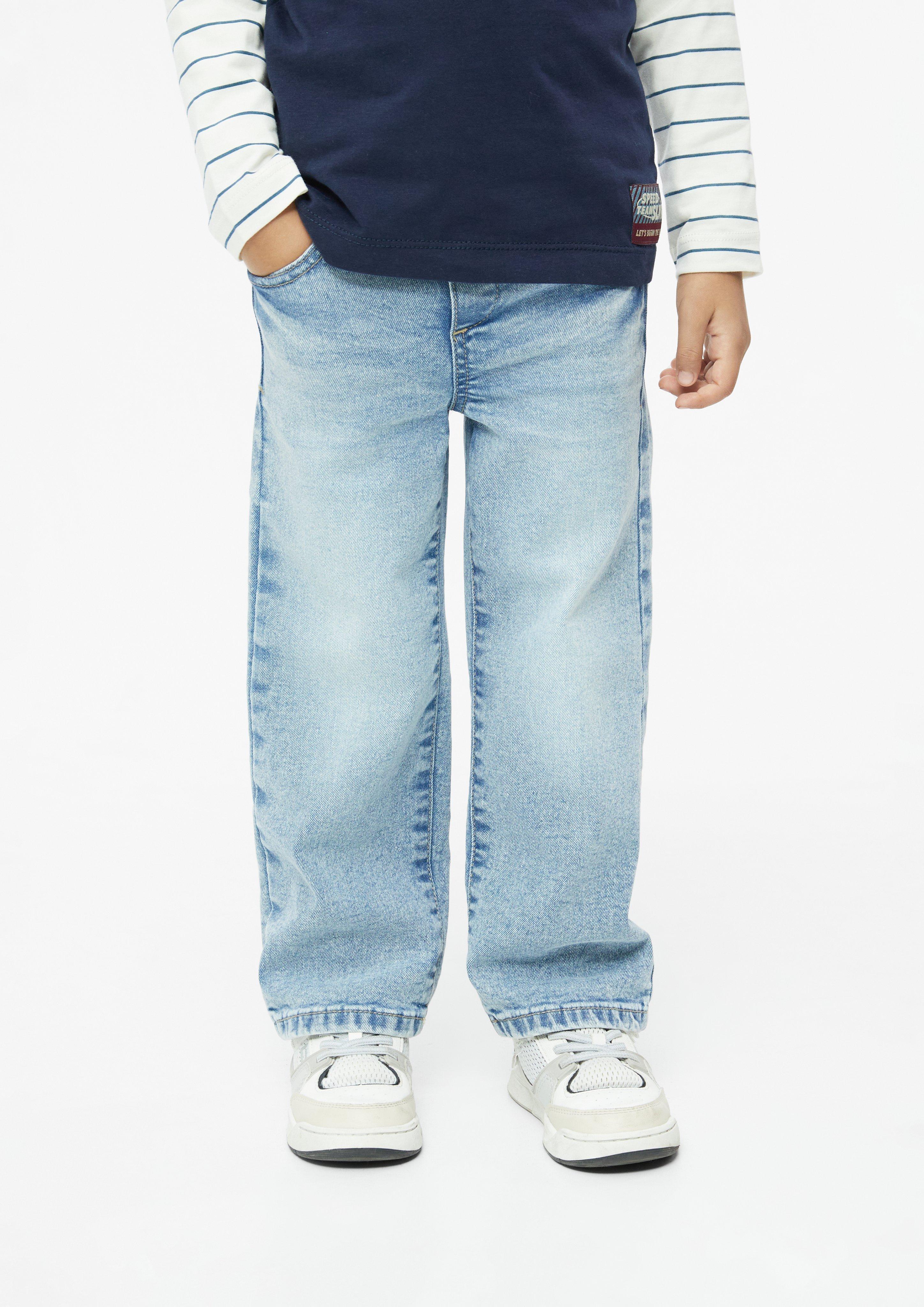 Junior Jeans met lage taille / baggy / wijde pasvorm in blauw van s.Oliver