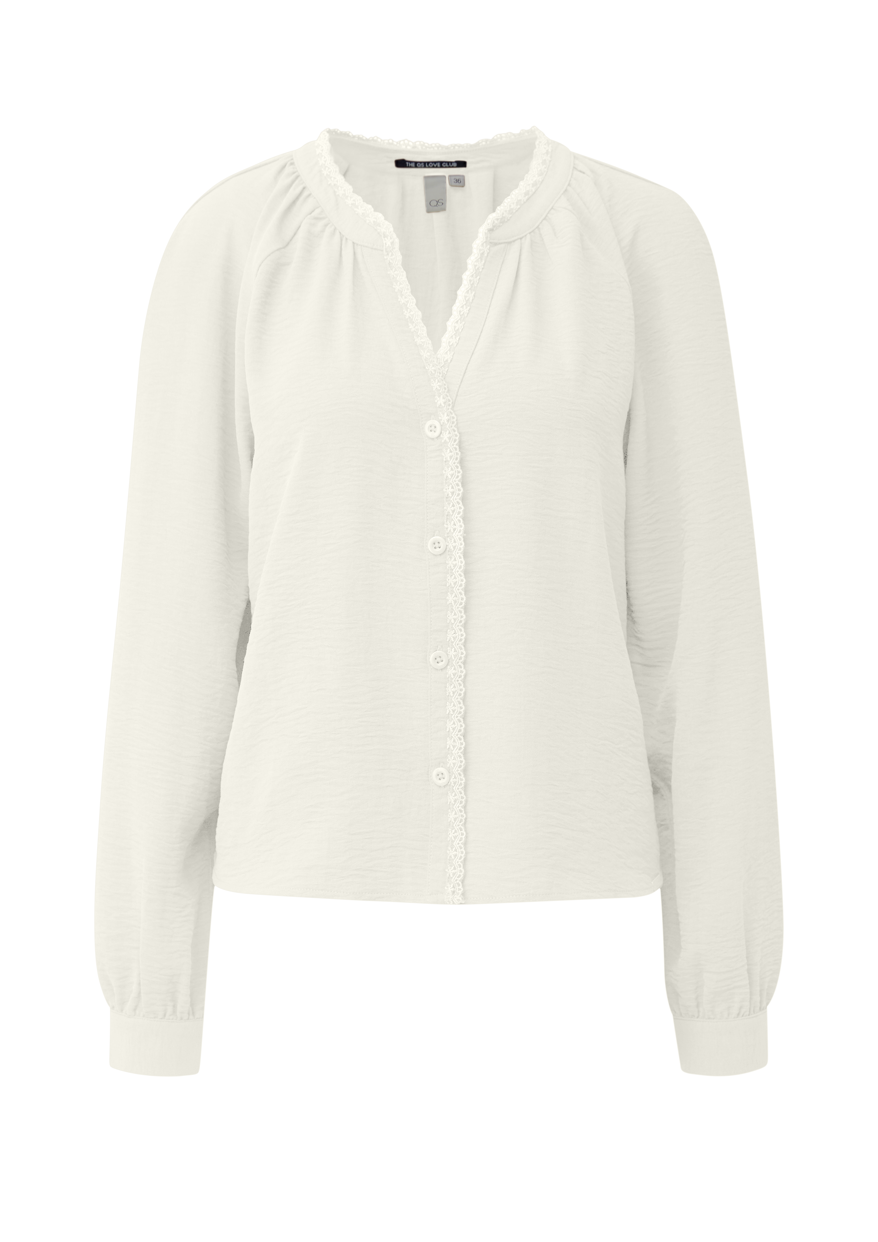 Tuniekblouse met kant bij de halslijn