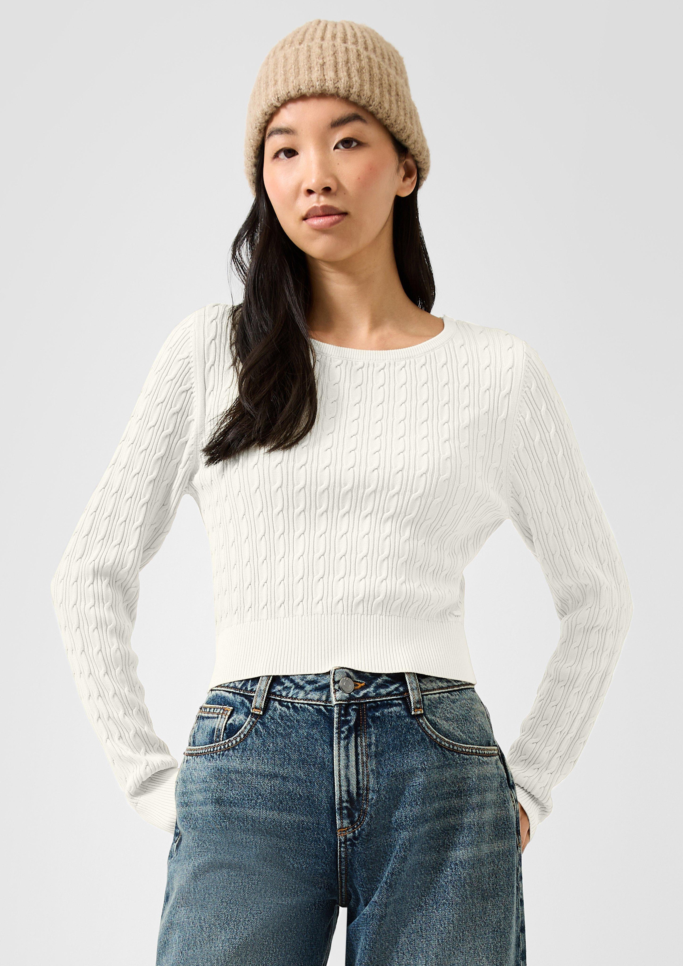 Damen Strickpullover in creme von QS