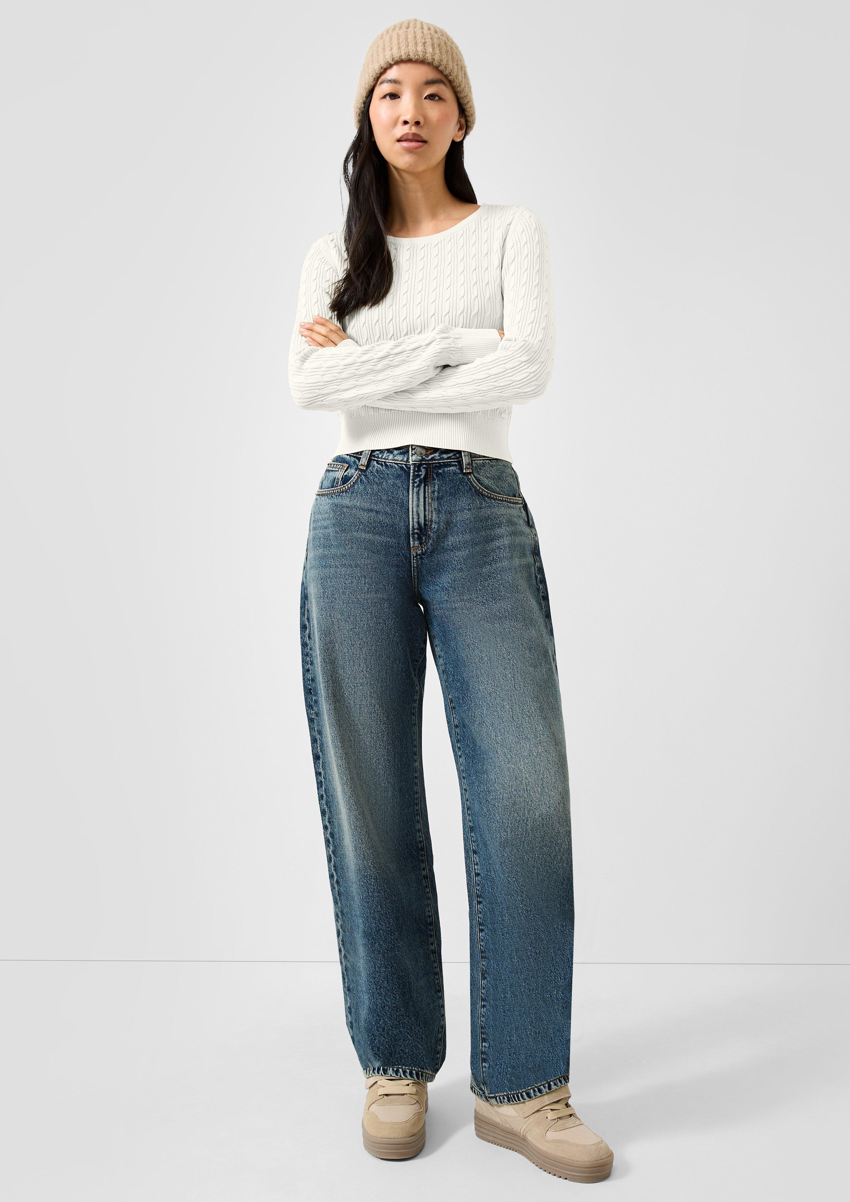 Damen Strickpullover in creme von QS