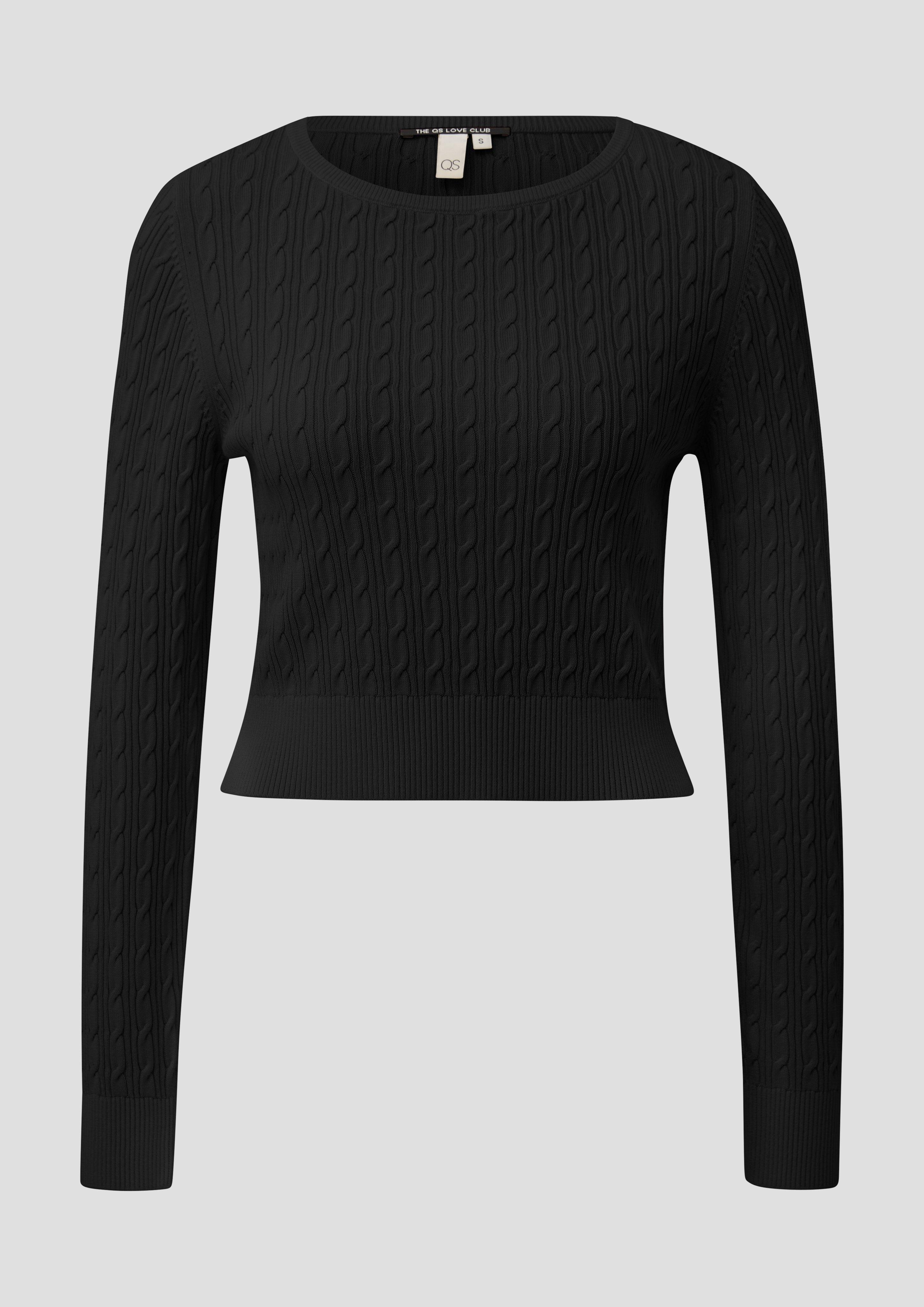 Damen Strickpullover in schwarz von QS
