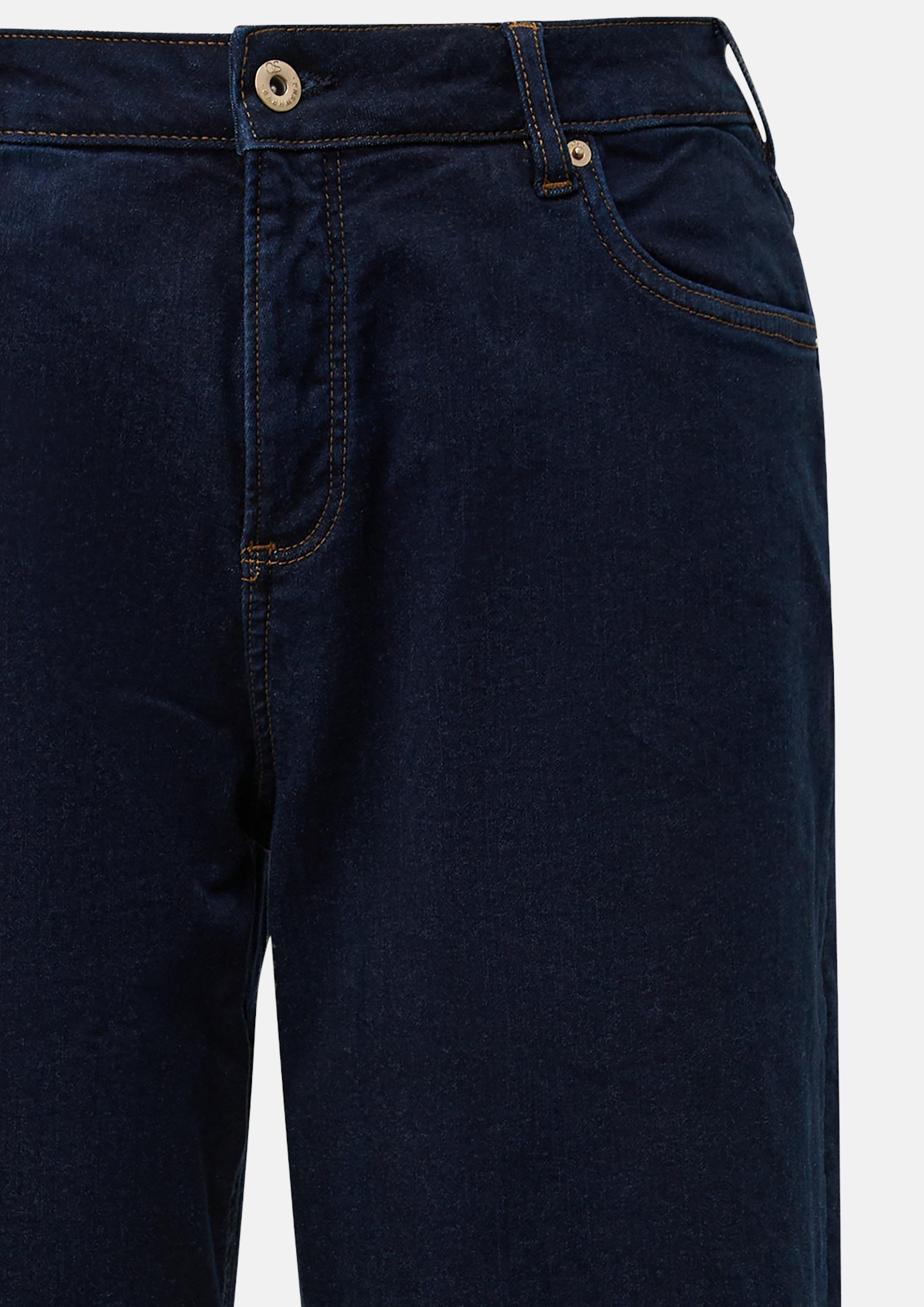 Women Wide Jeans / High-Rise / Wide-Leg in blue by QS CURVE