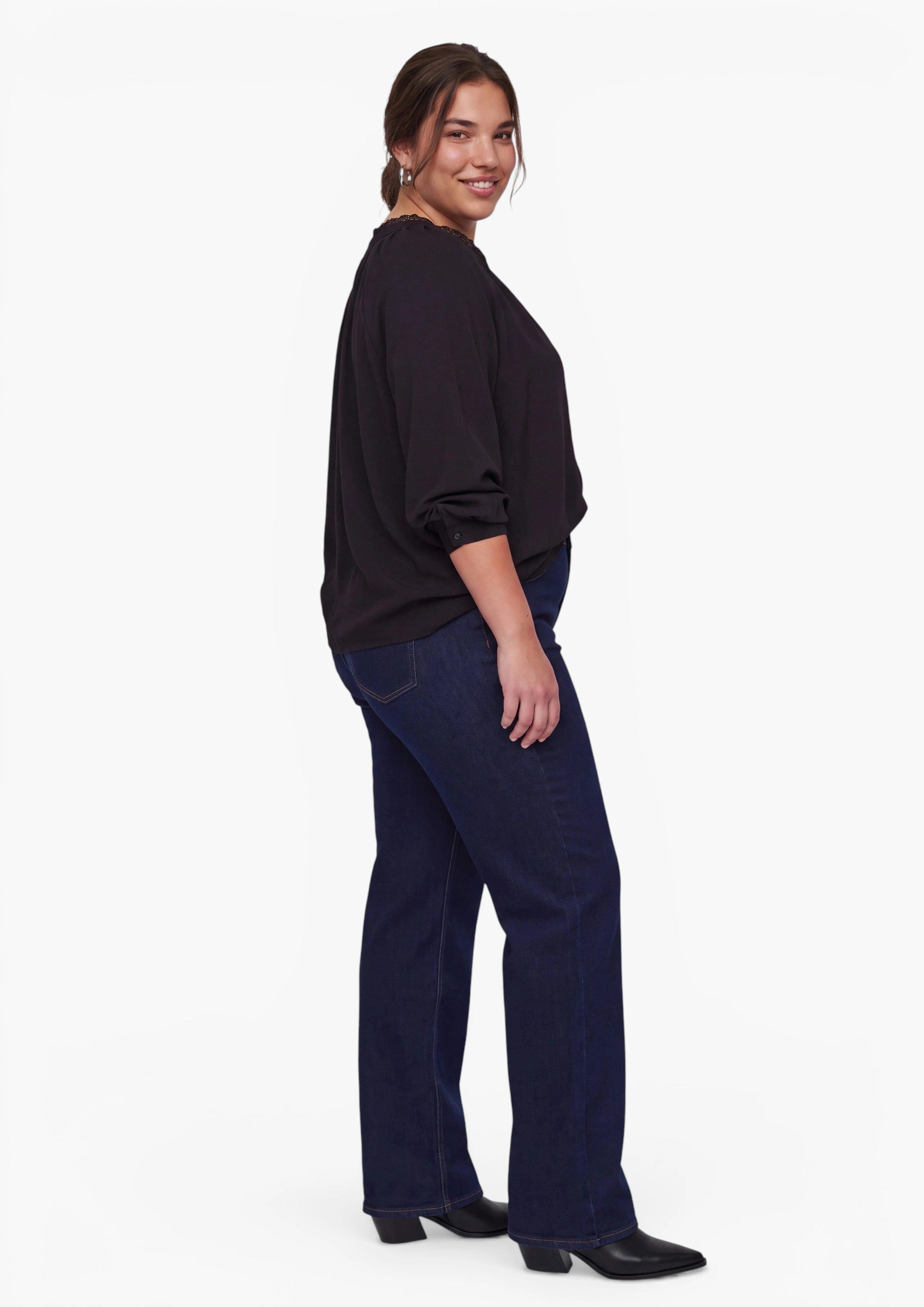 Damen Jeans-Hose in blau von QS CURVE