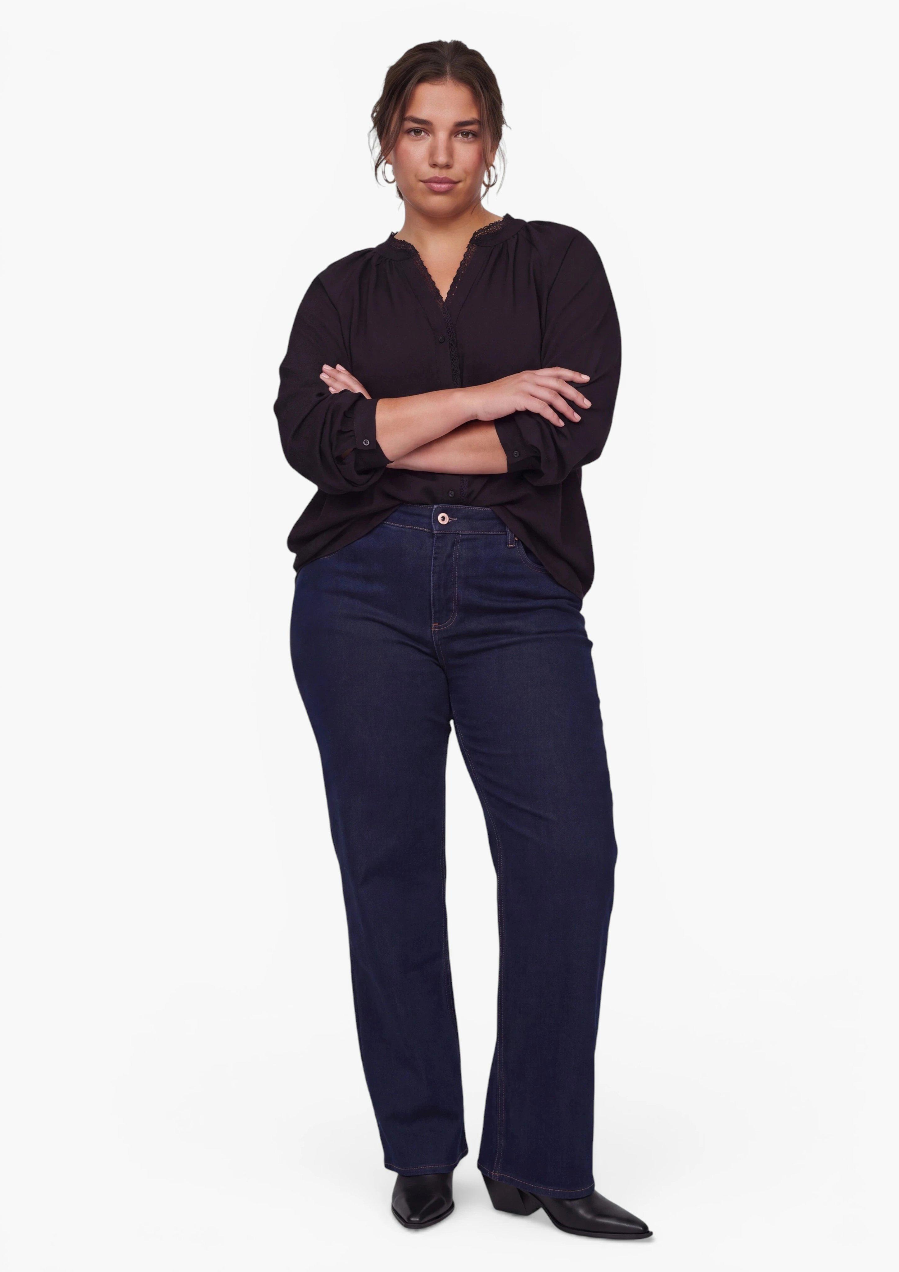 Damen Jeans-Hose in blau von QS CURVE