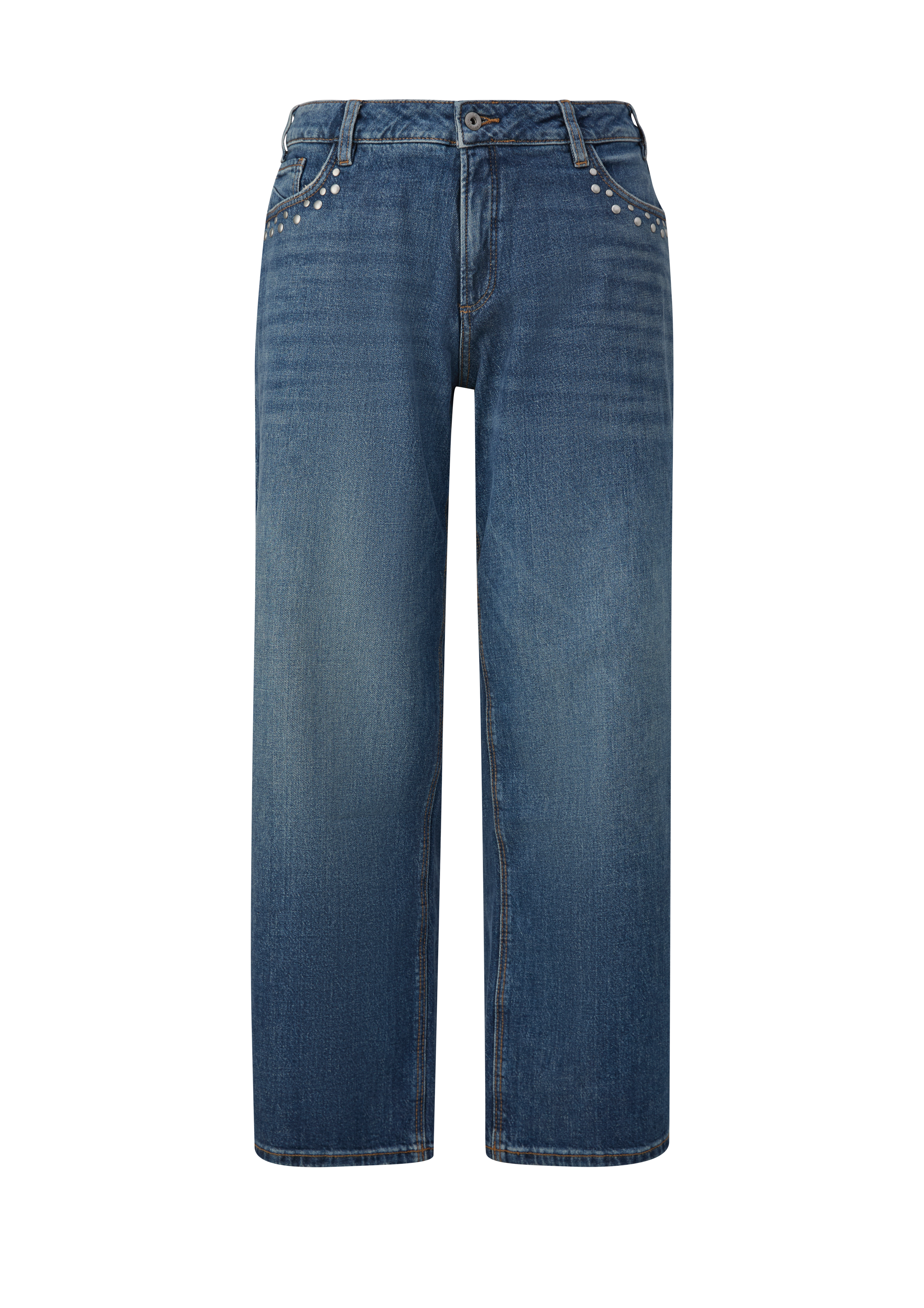Jeans met wijde pijpen / middelhoge taille / wijde pijpen