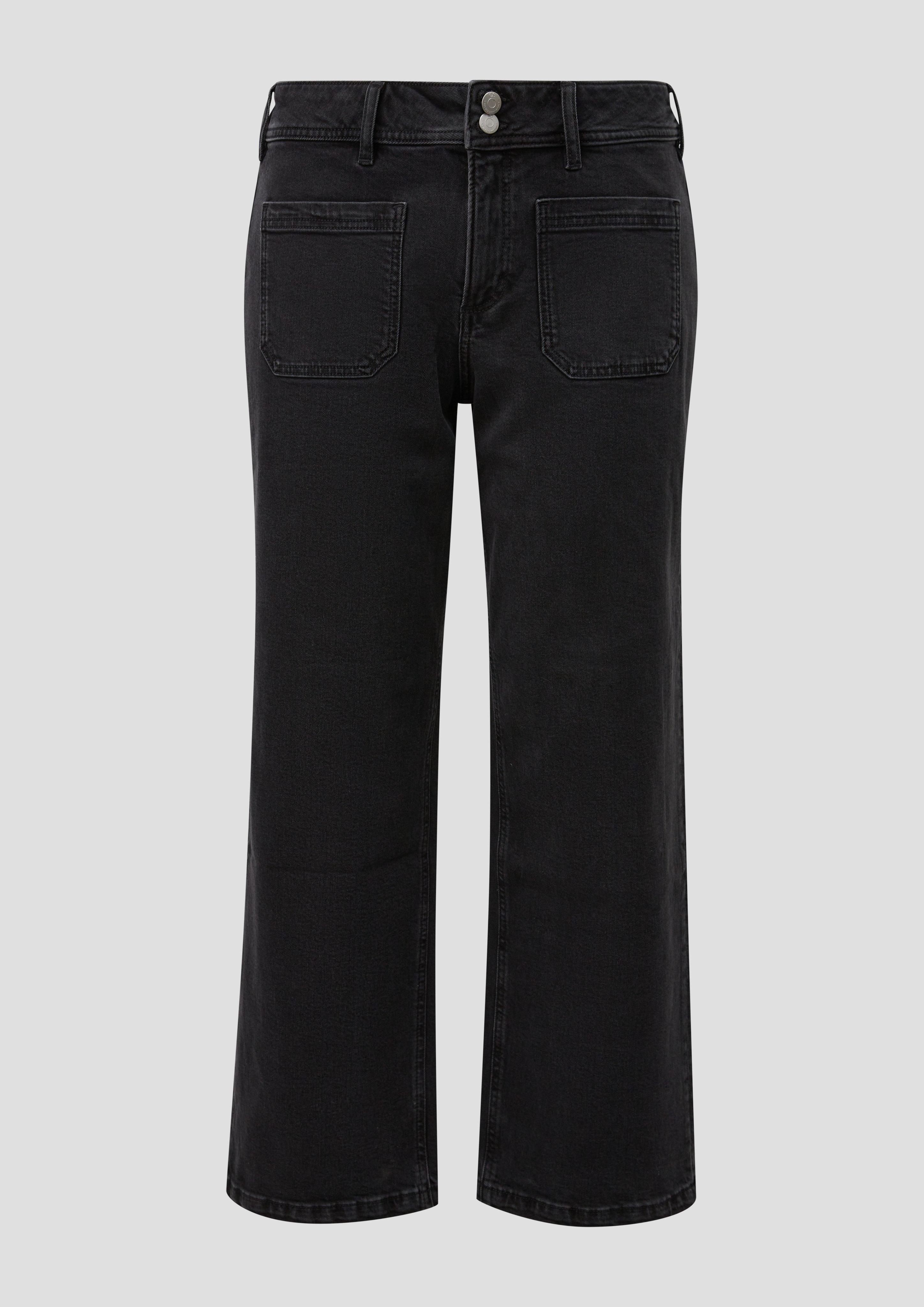 Femmes Pantalon en jean en gris de QS CURVE