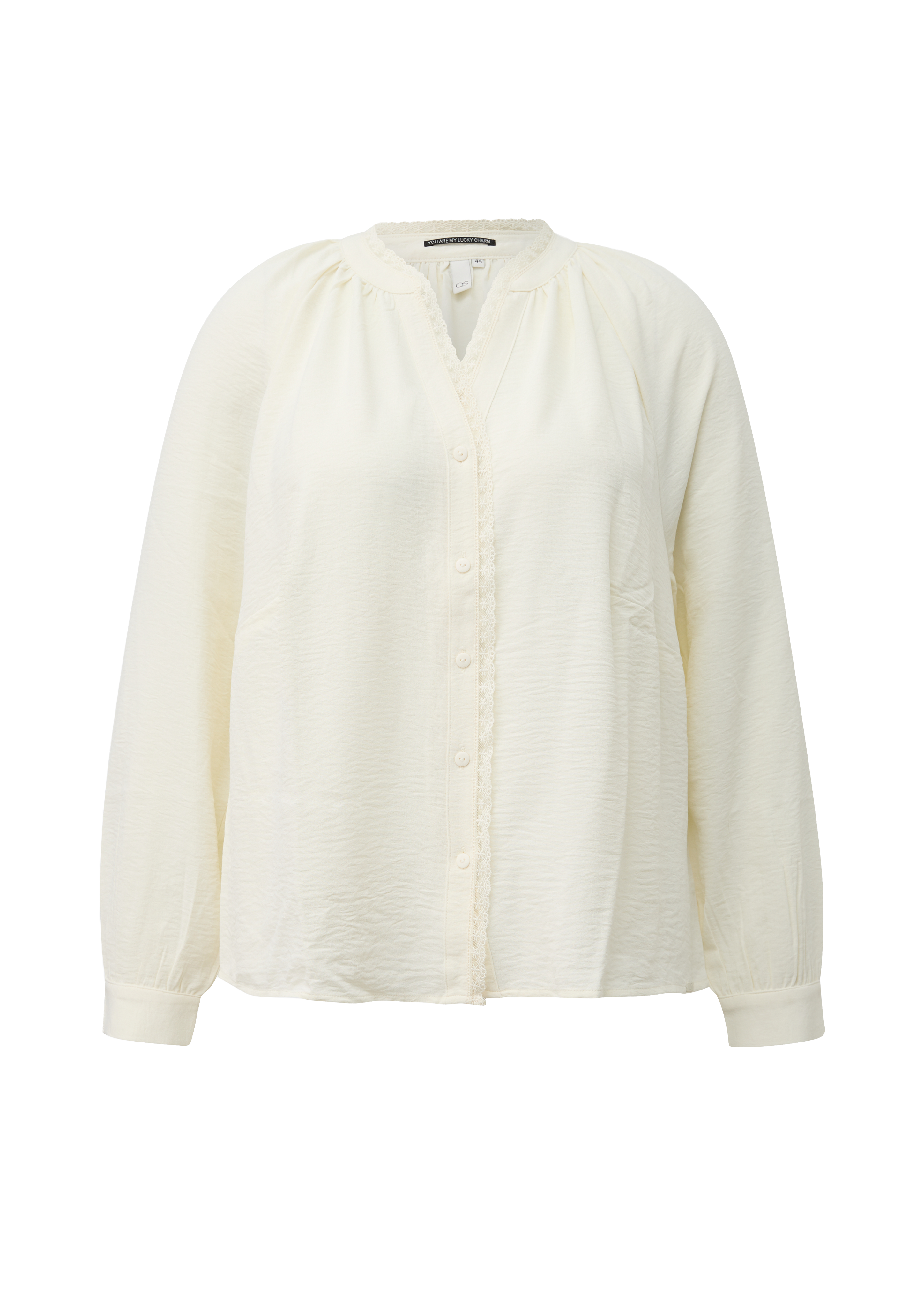 Tuniekblouse met kant bij de halslijn