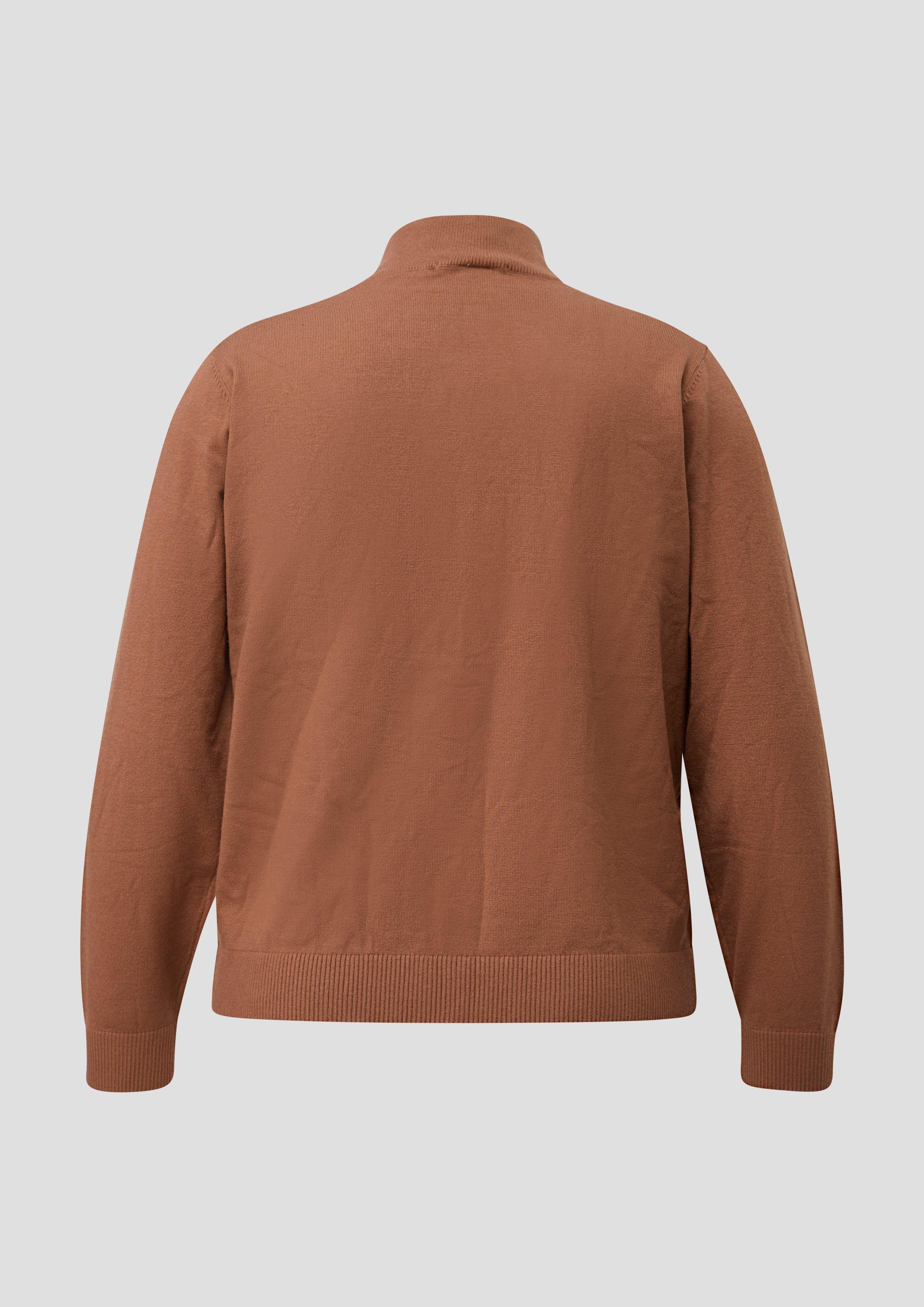 Women Knitted jumper in orange by QS CURVE