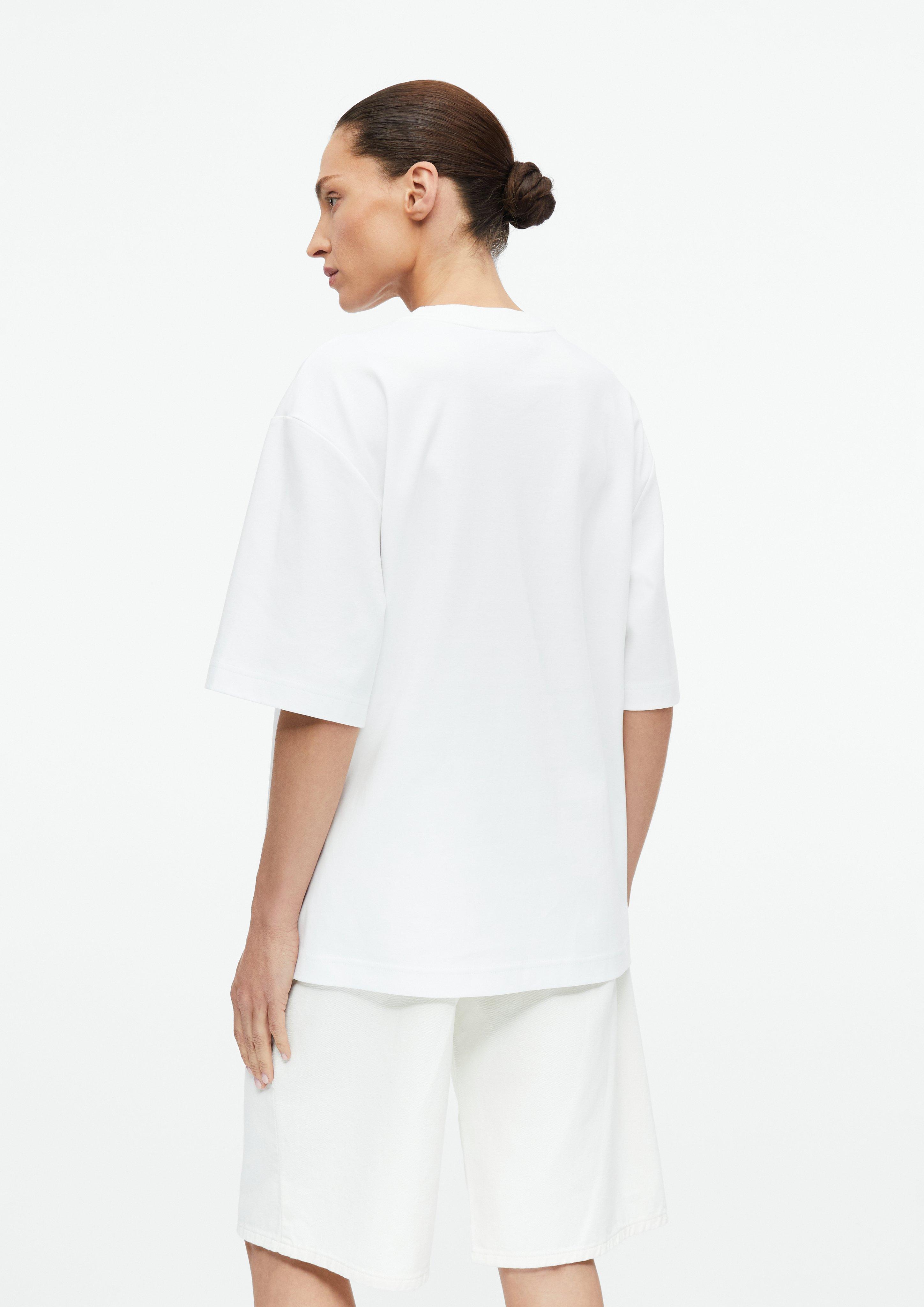 Oversize-Shirt mit Artwork in weiß von COMMA