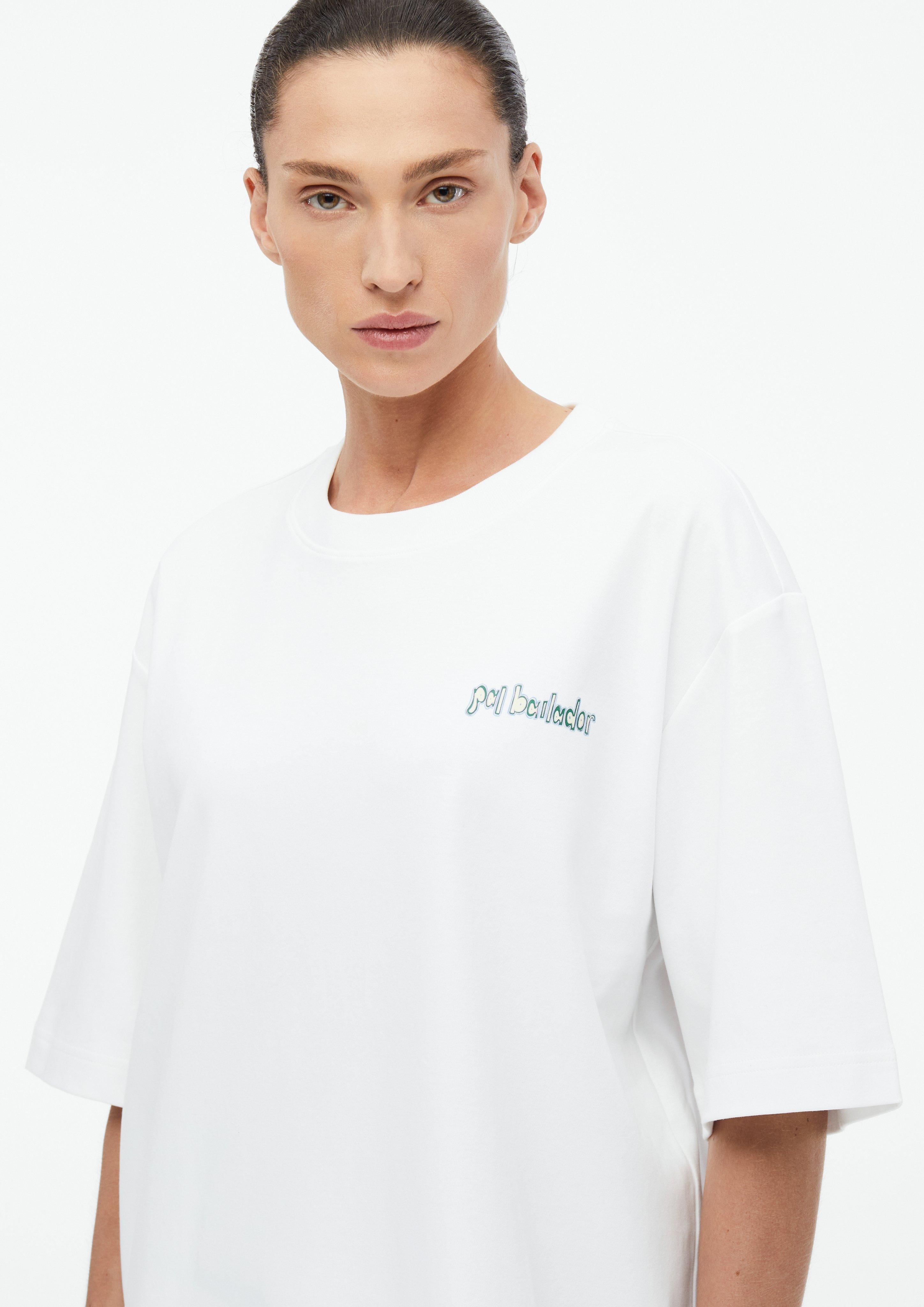Oversize-Shirt mit Artwork in weiß von COMMA