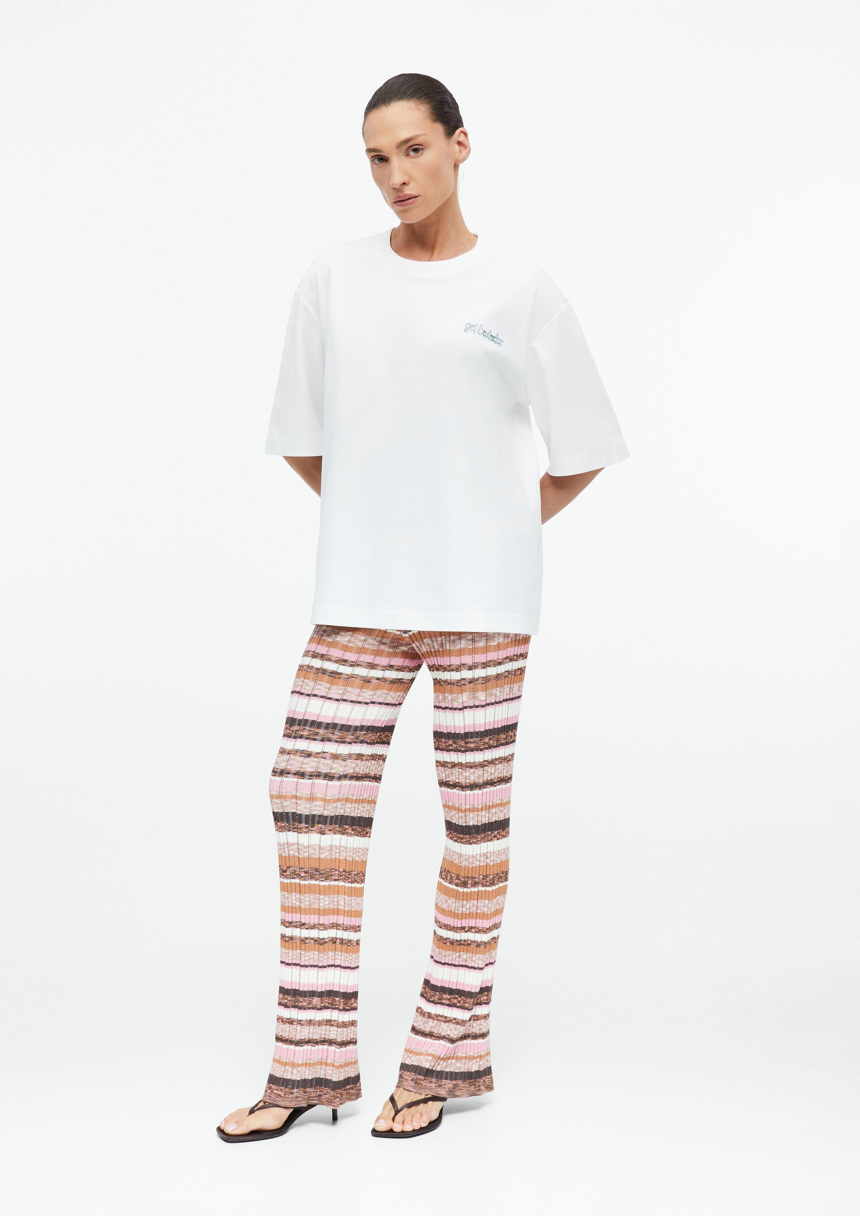 Oversize-Shirt mit Artwork in weiß von COMMA