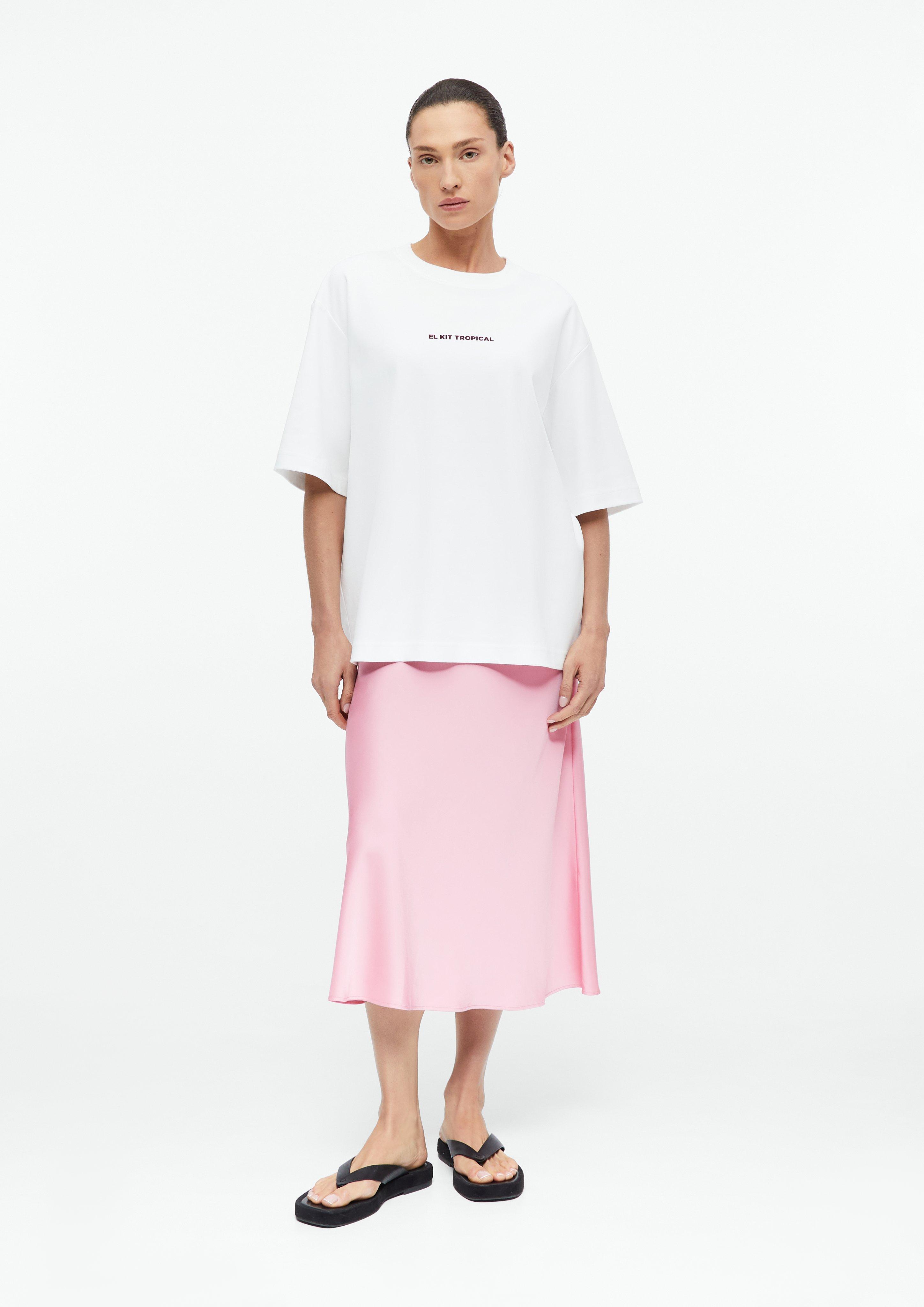 Oversize-Shirt mit Artwork in weiß von COMMA