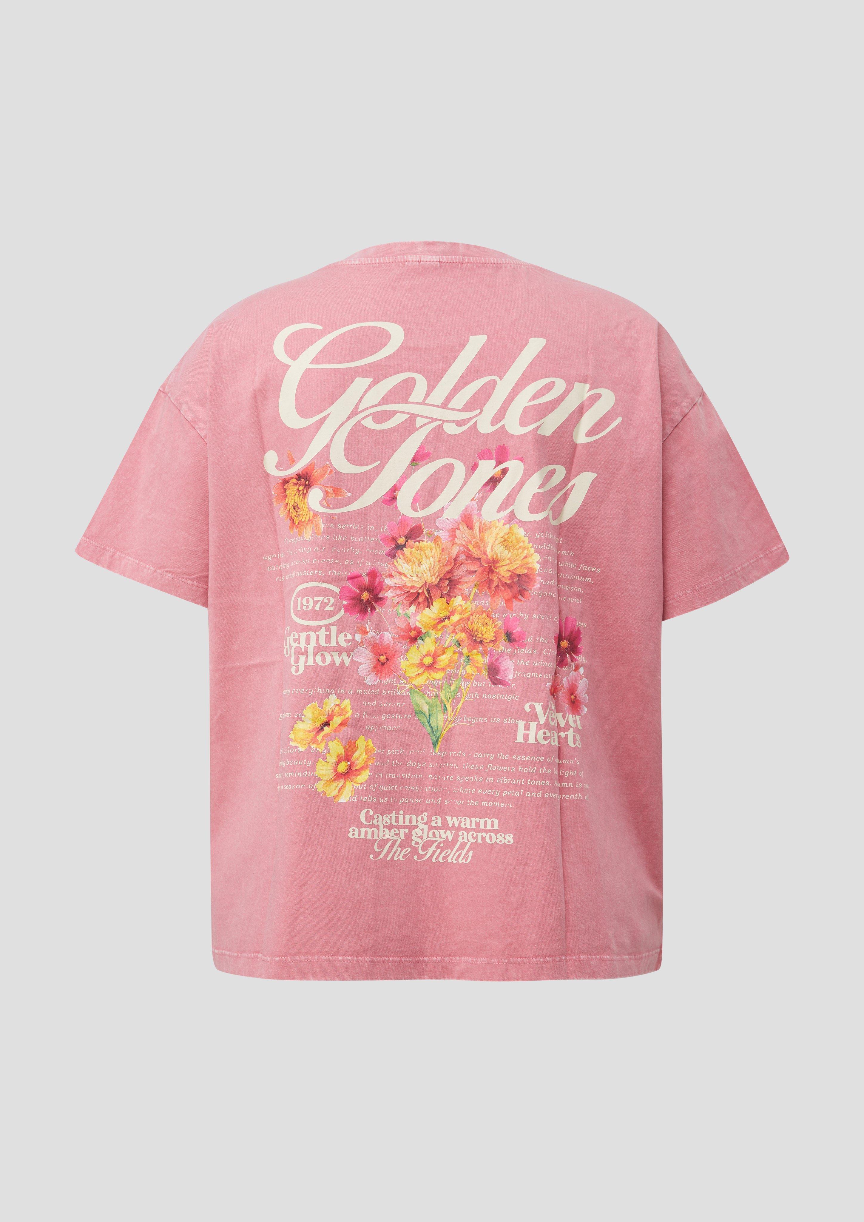 Damen T-Shirt in pink von QS CURVE