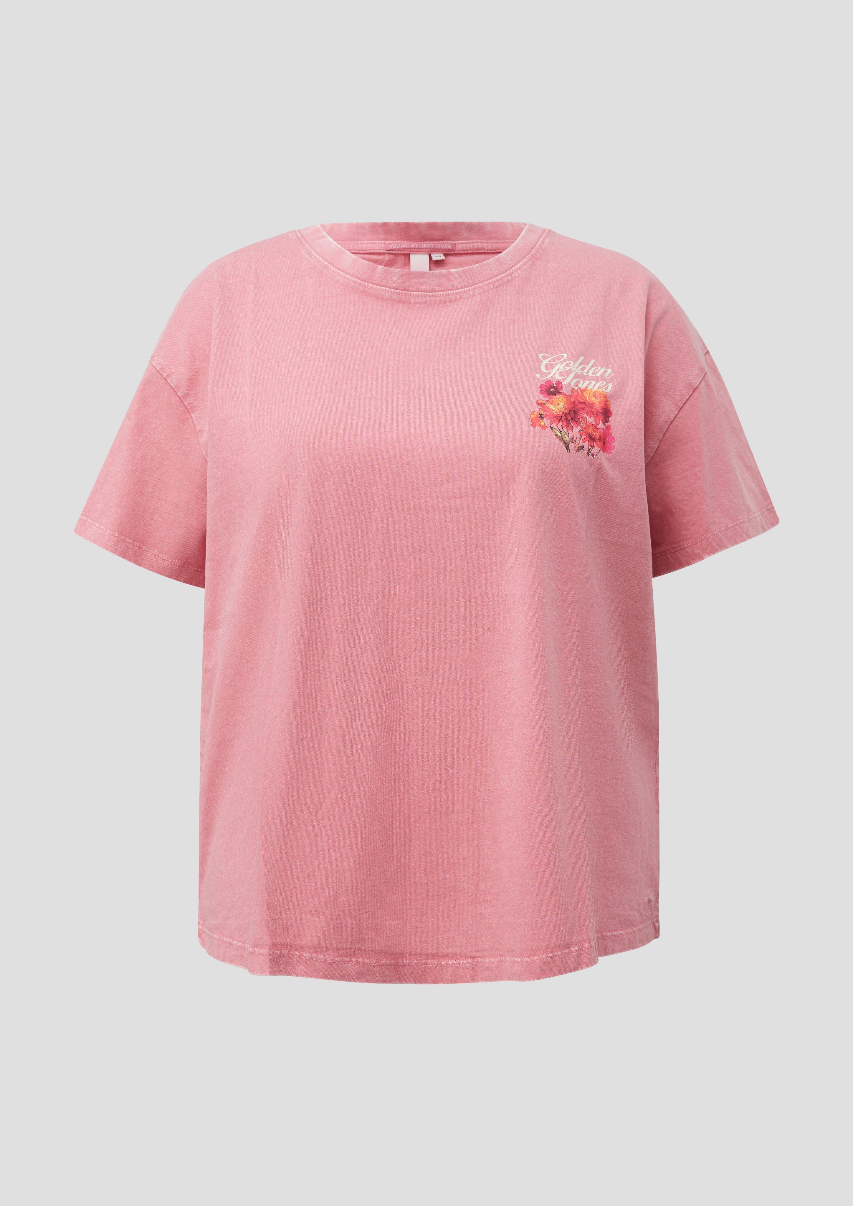 T-Shirt in Farbe zartrosa von QS CURVE