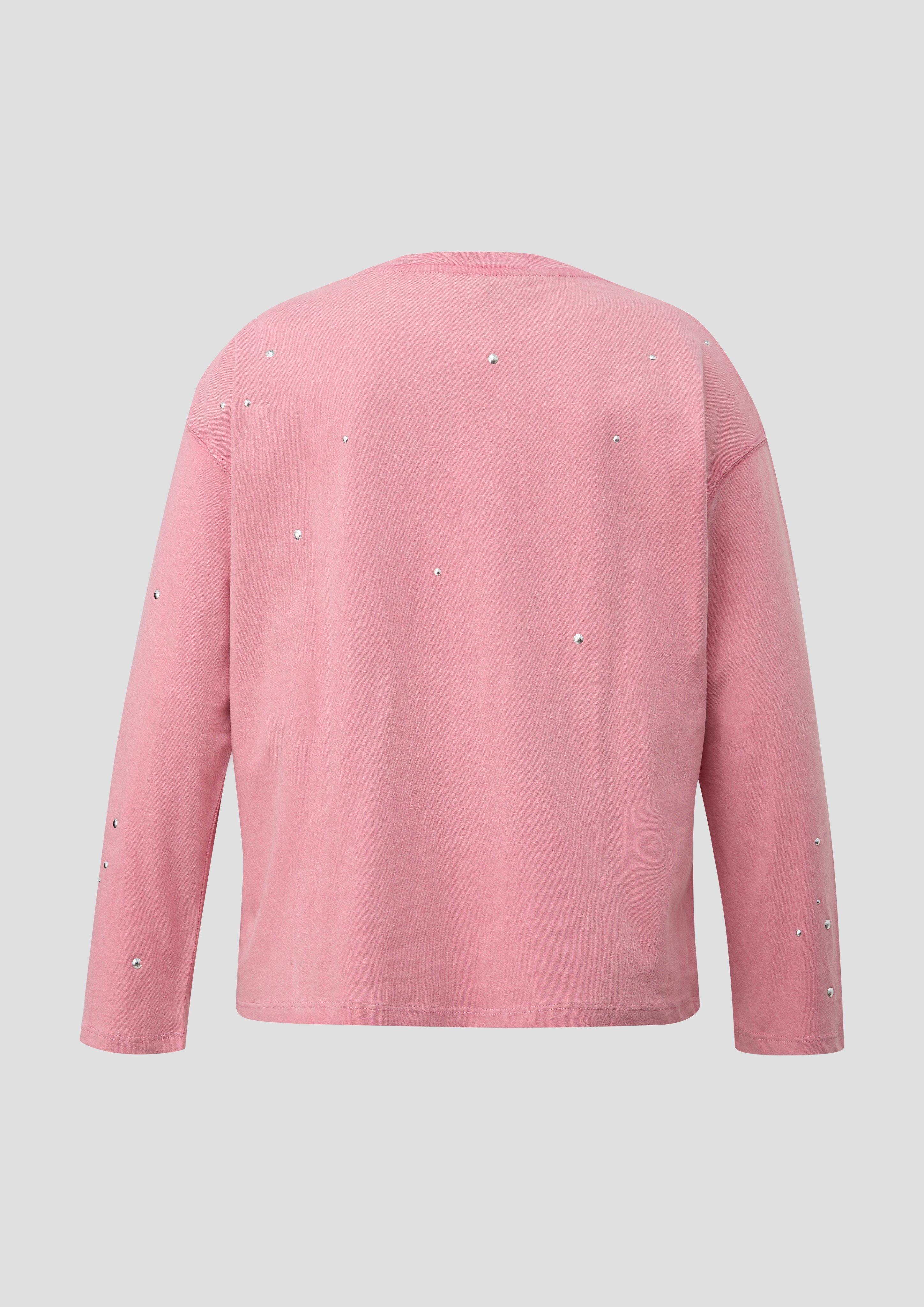 Damen T-Shirt in pink von QS CURVE