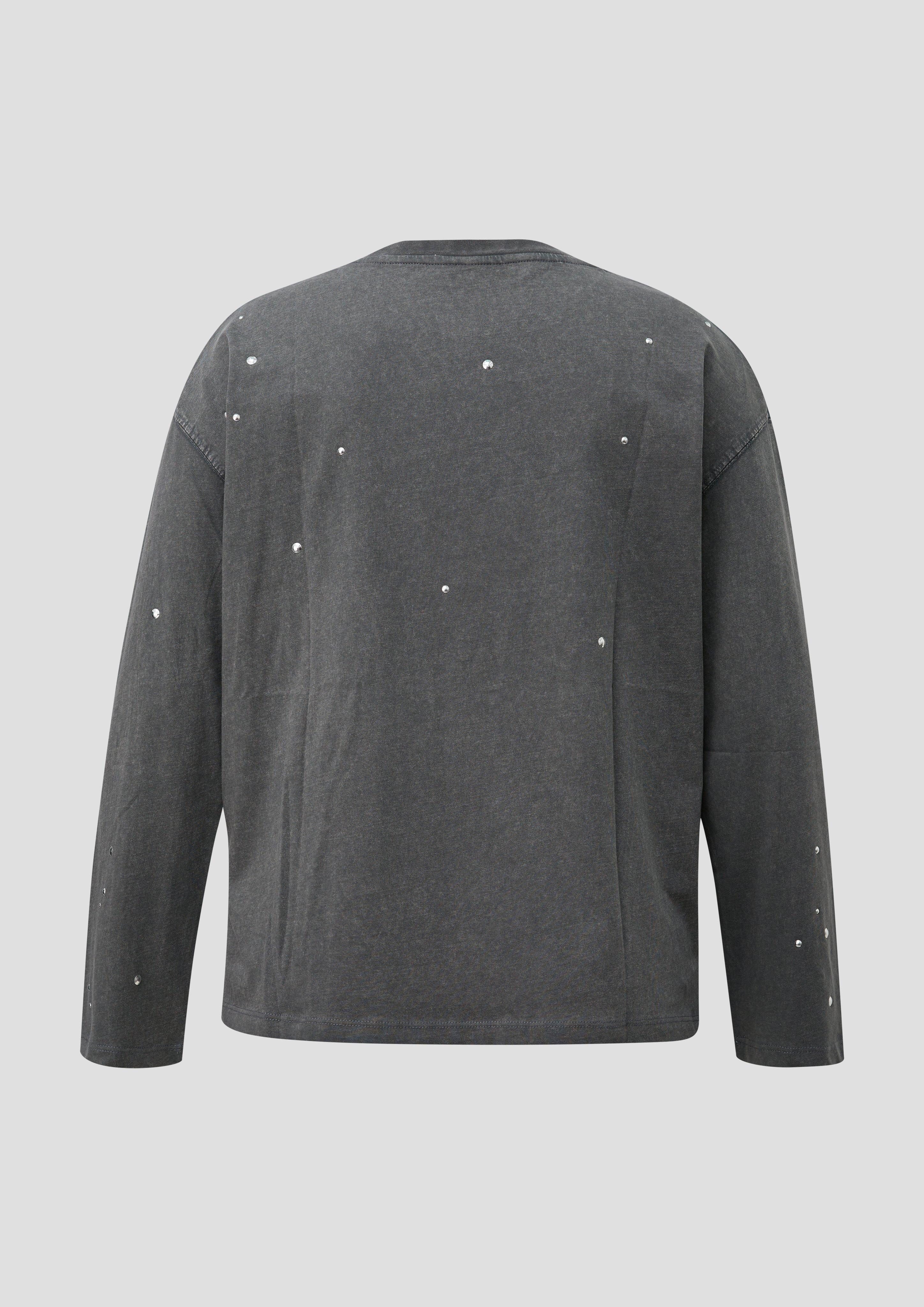 Femmes T-Shirt en gris de QS CURVE