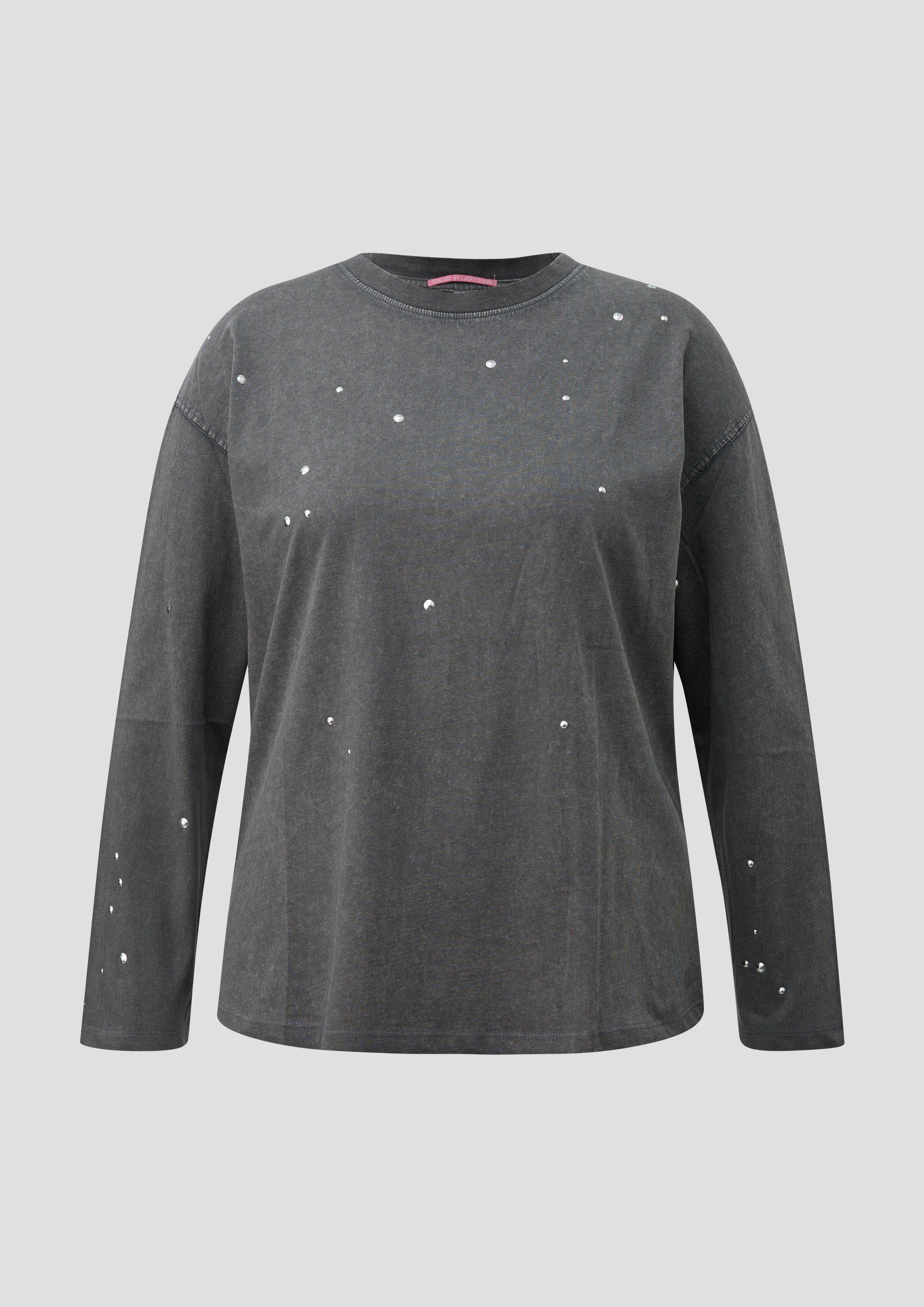 Femmes T-Shirt en gris de QS CURVE
