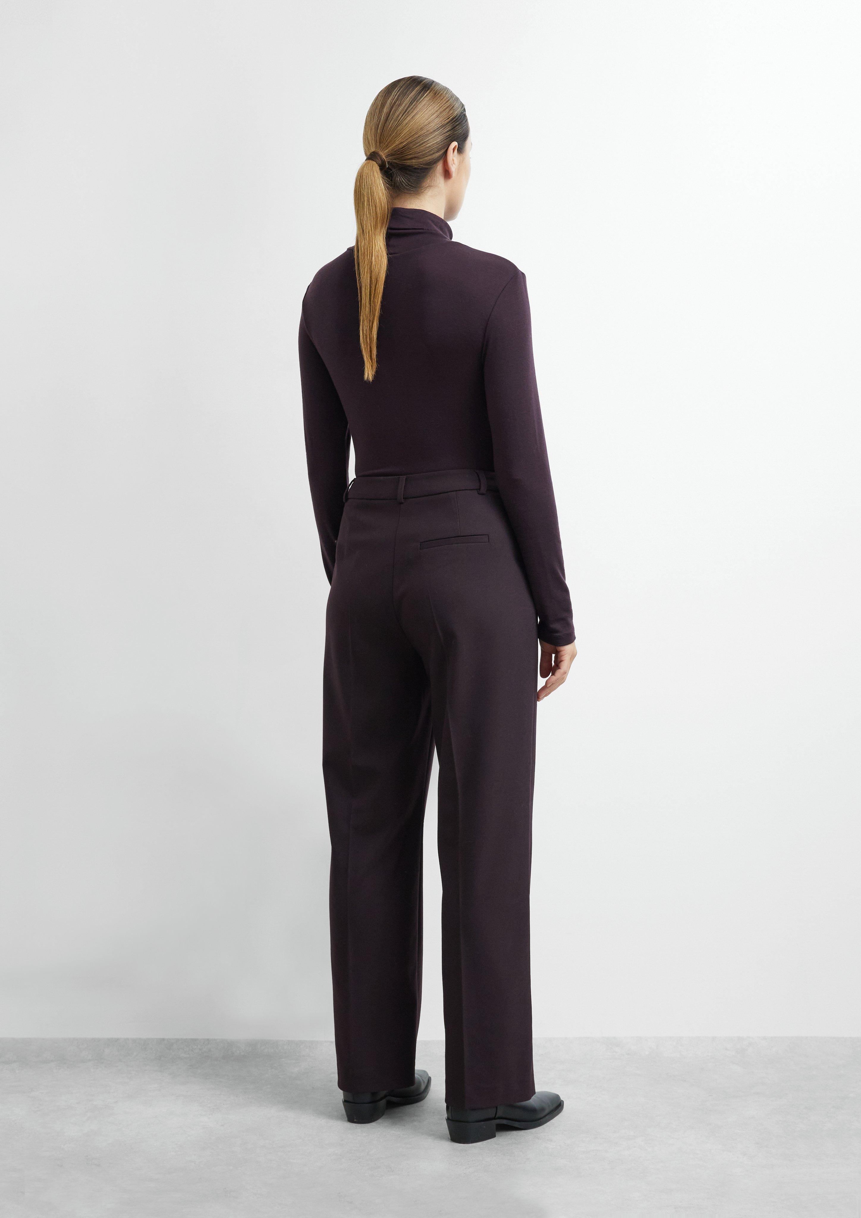Trousers in purple by COMMA