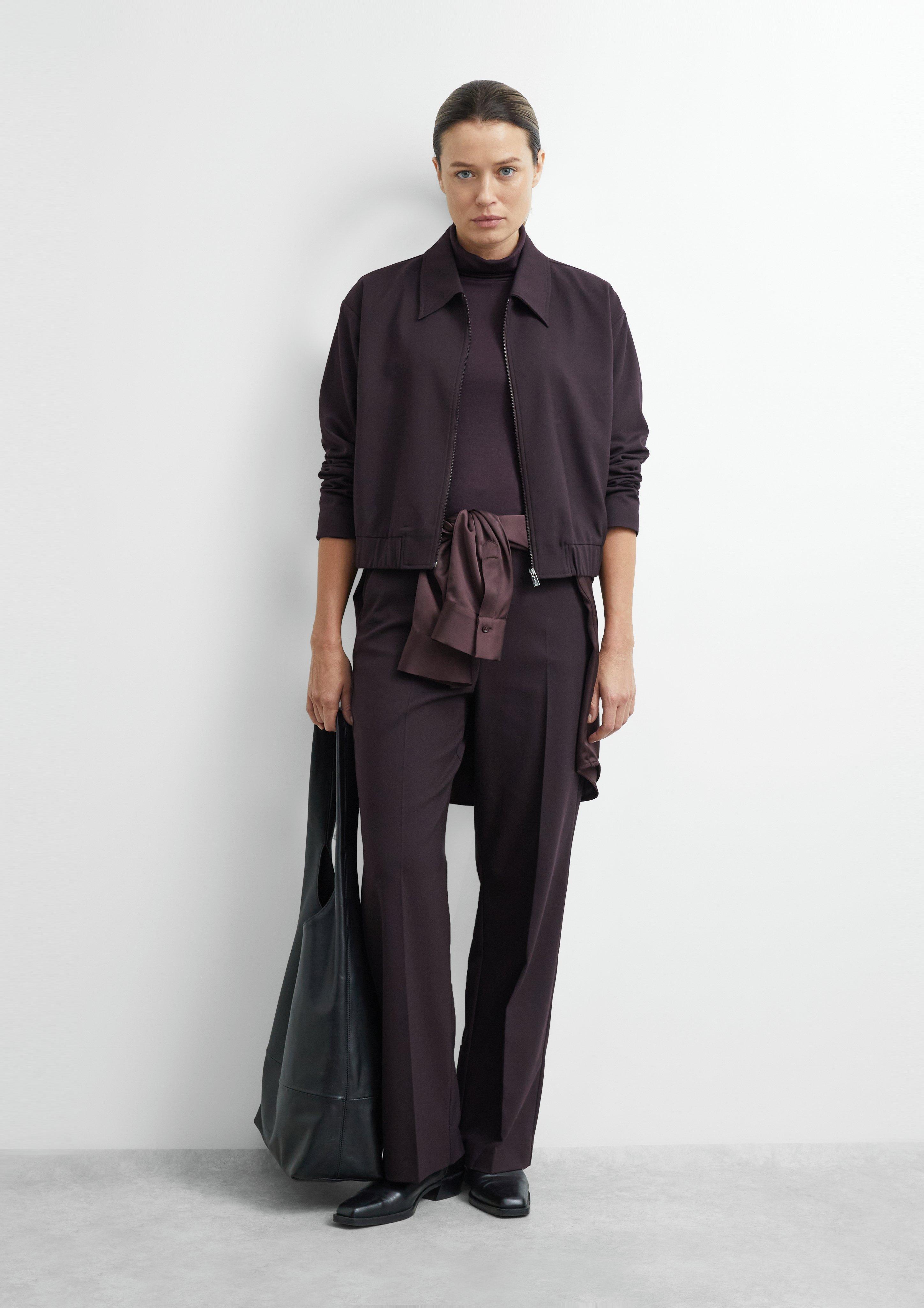 Trousers in purple by COMMA