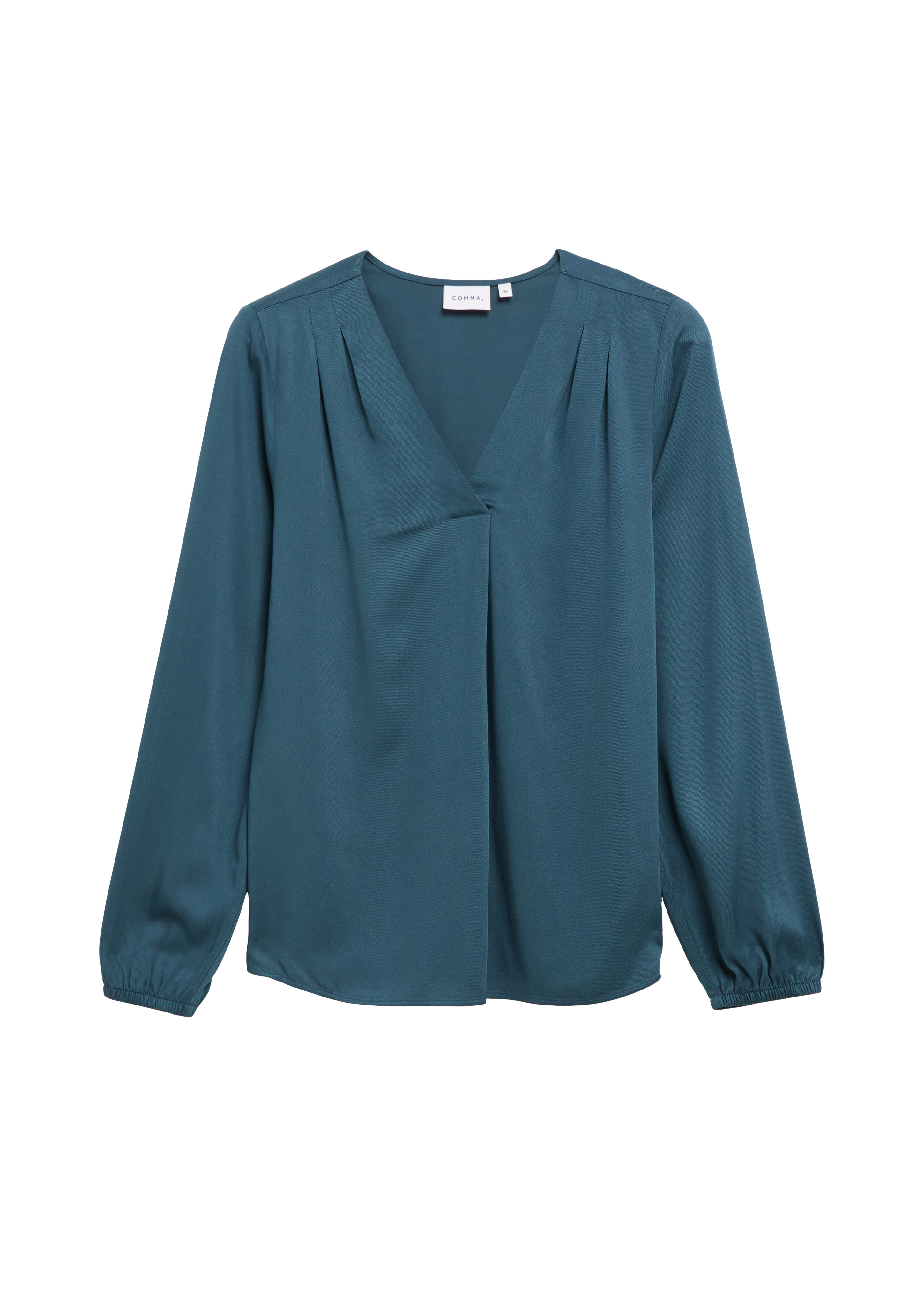 Viscose blouse met plooidetails
