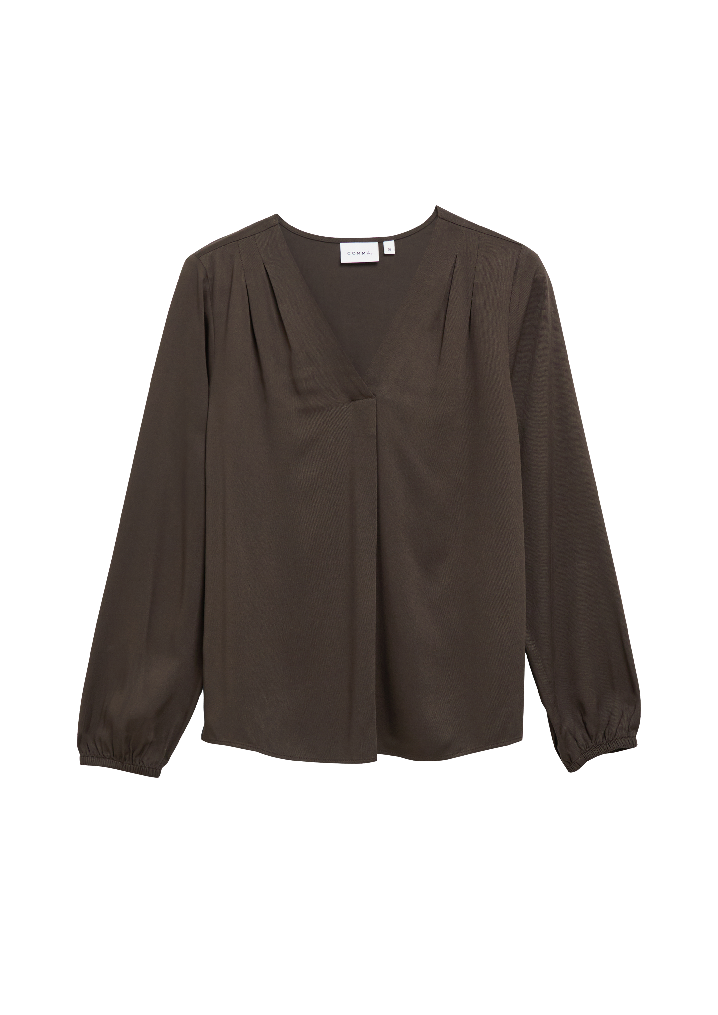 Viscose blouse met plooidetails
