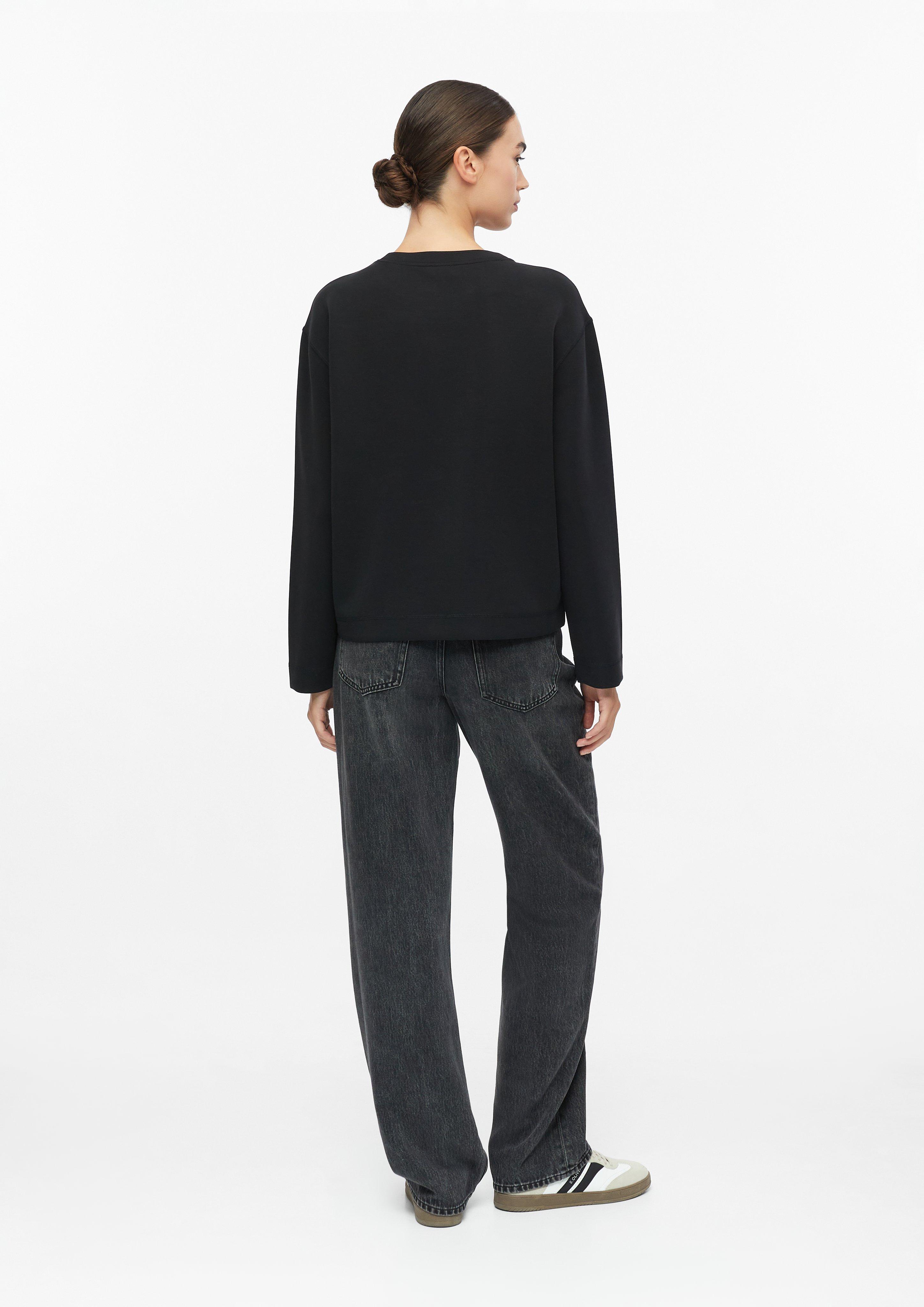 Women Sweatshirt in black by s.Oliver