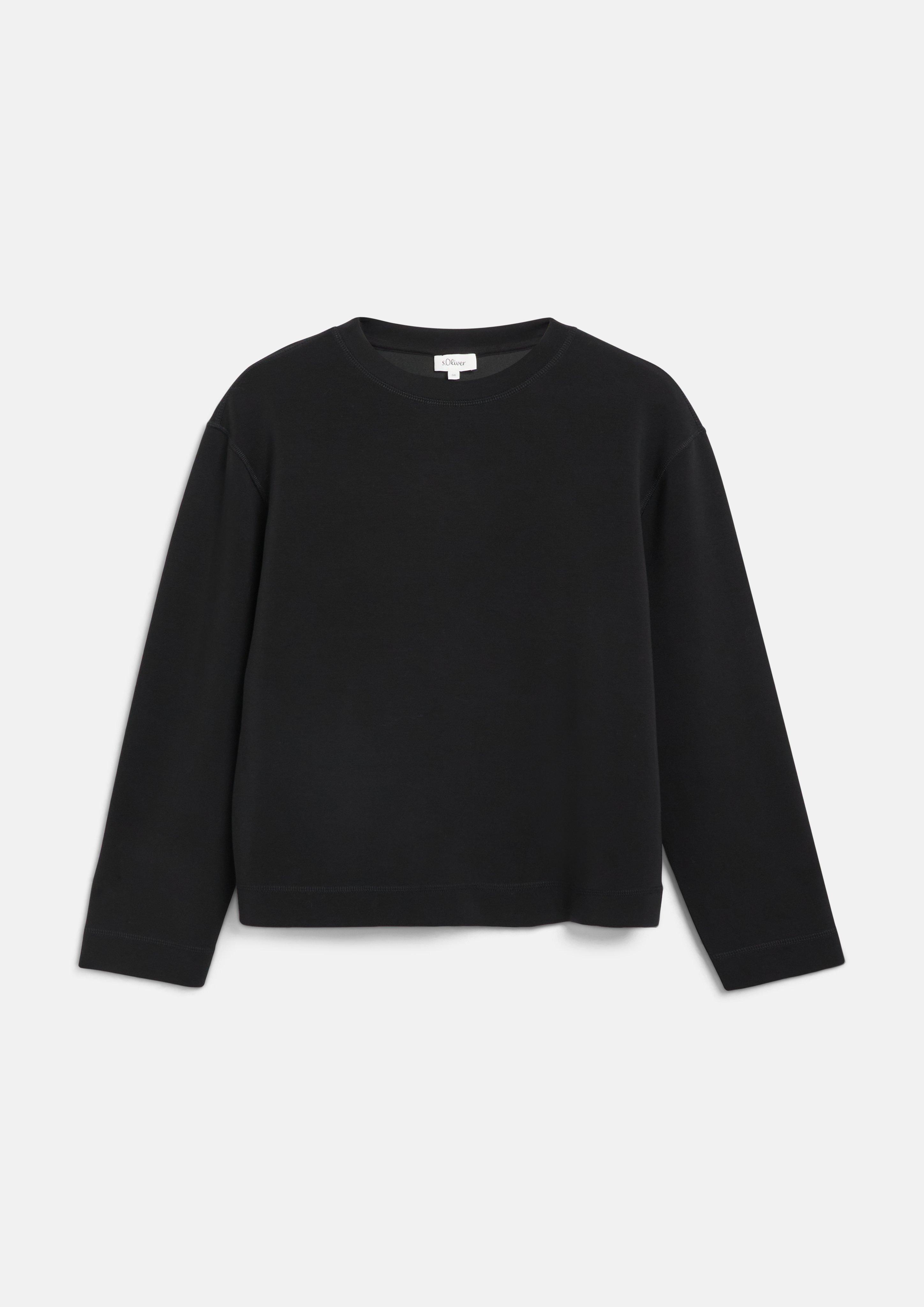 Women Sweatshirt in black by s.Oliver