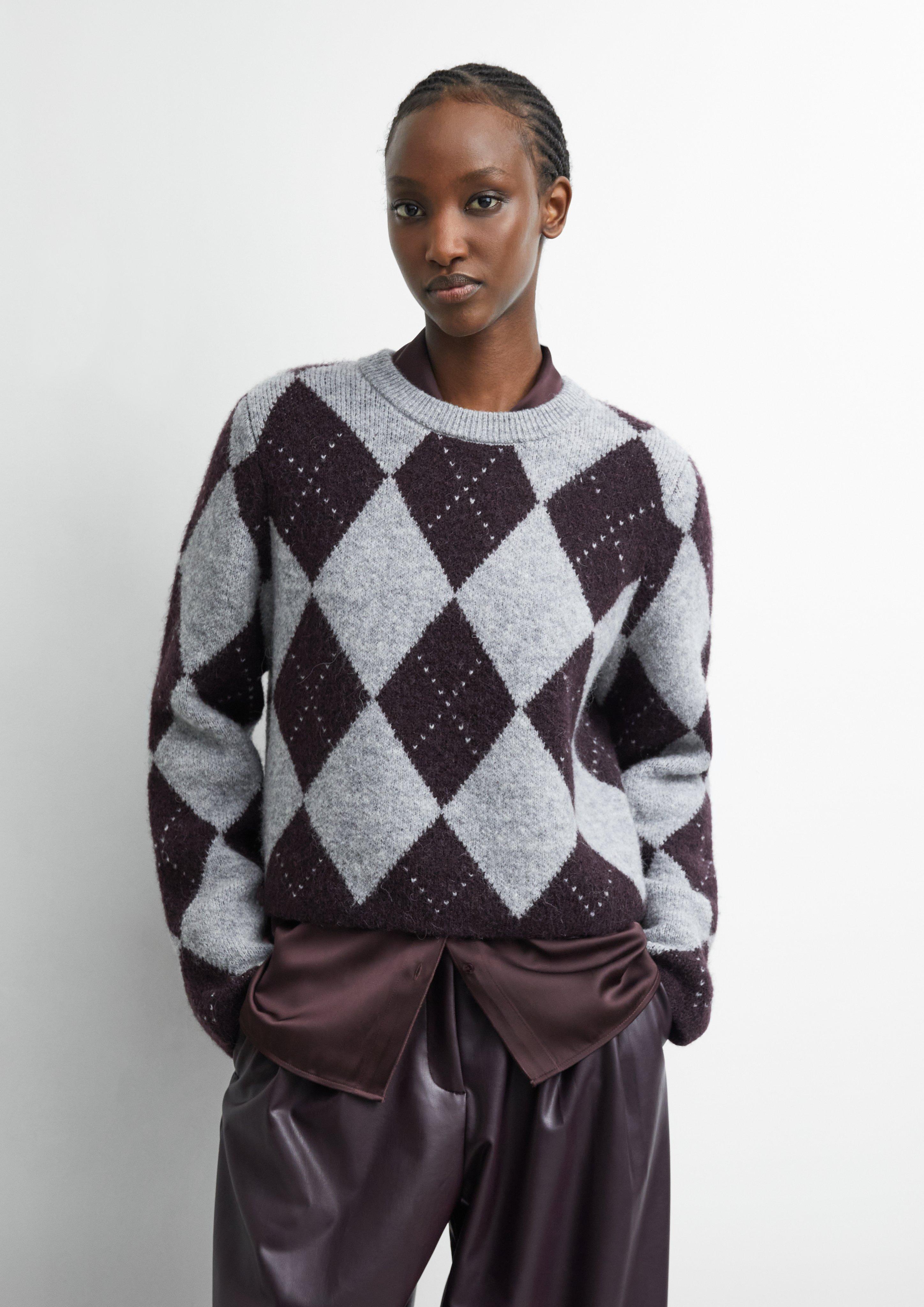 Pull en tricot en gris de COMMA