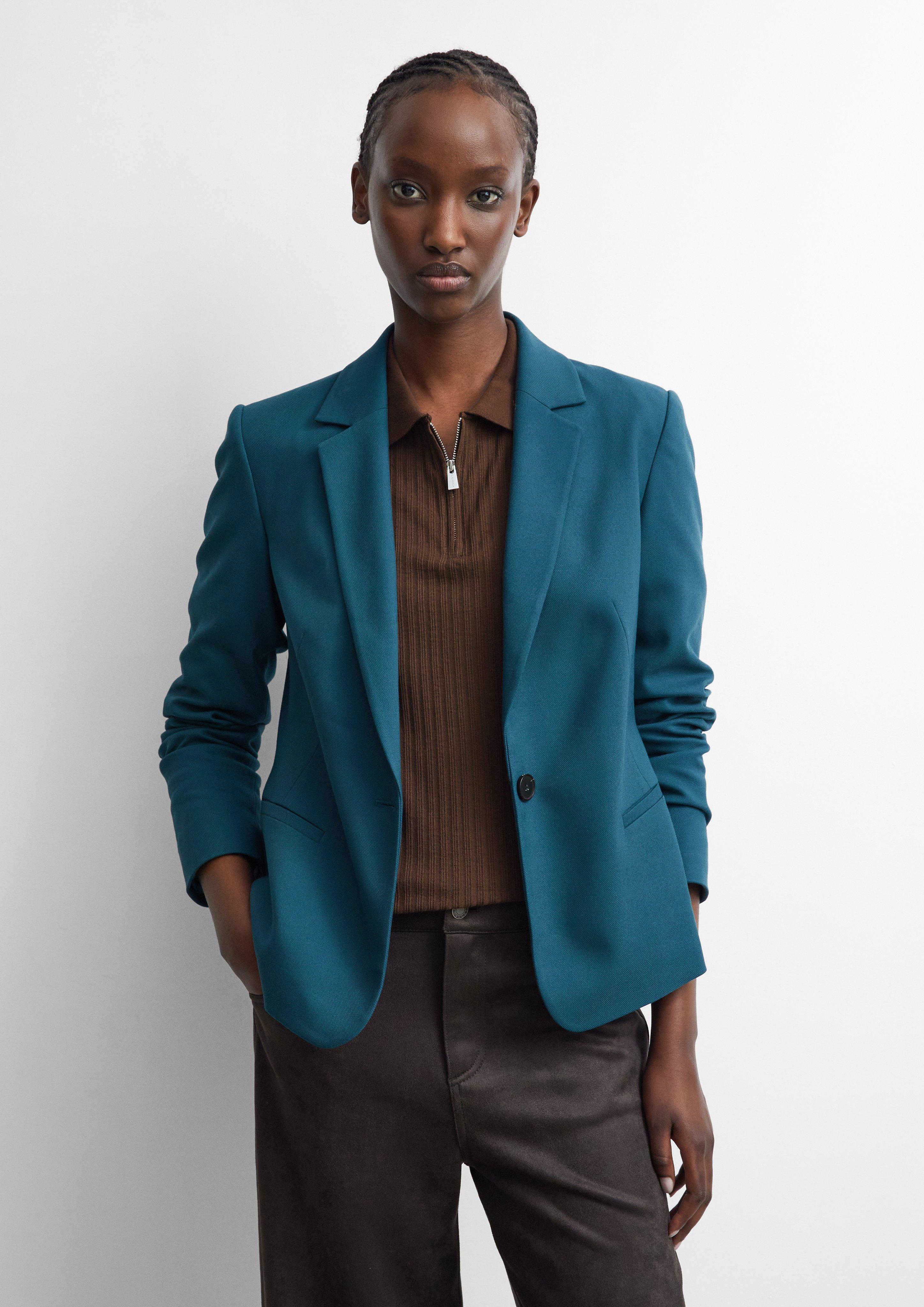Indoor-Blazer in petrol von COMMA