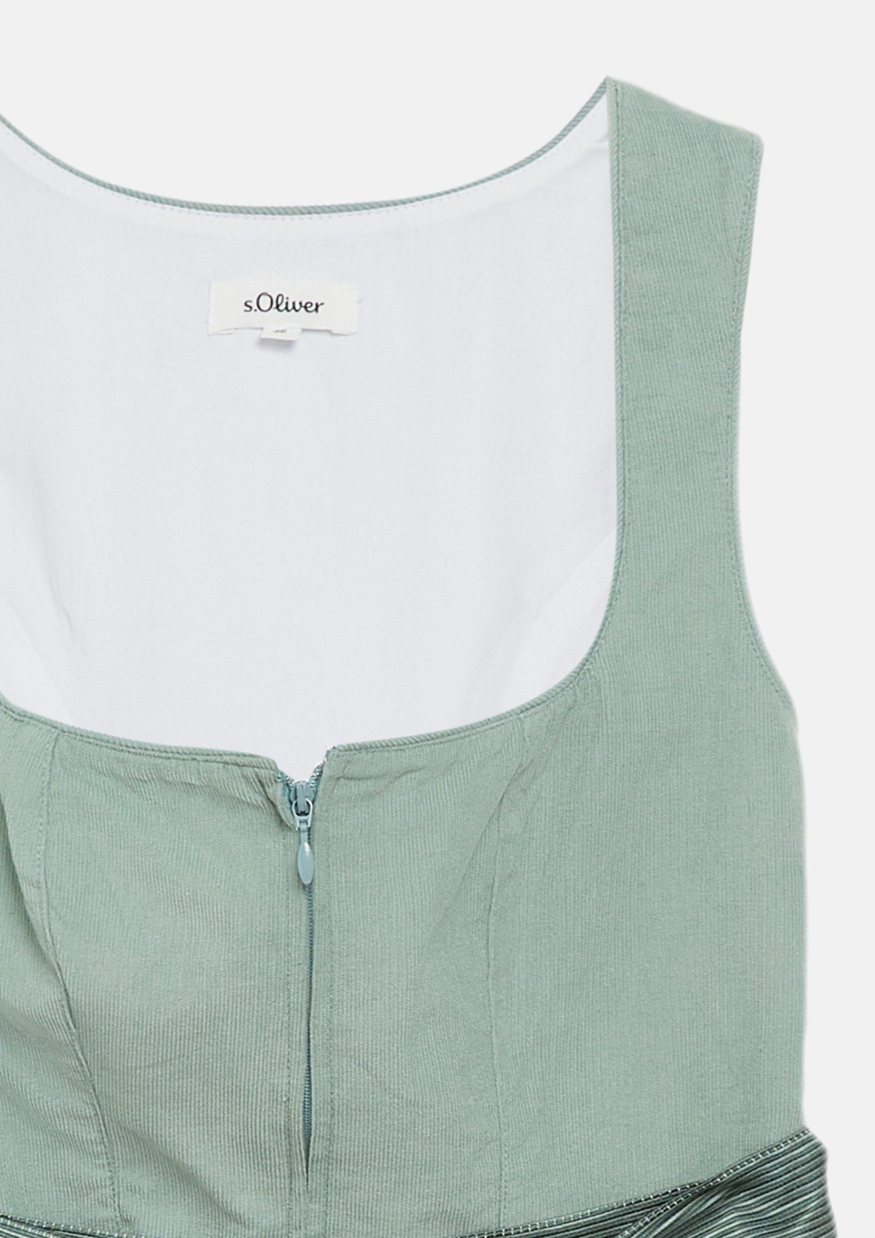 Damen Dirndlkleid mit Schürze in petrol von s.Oliver