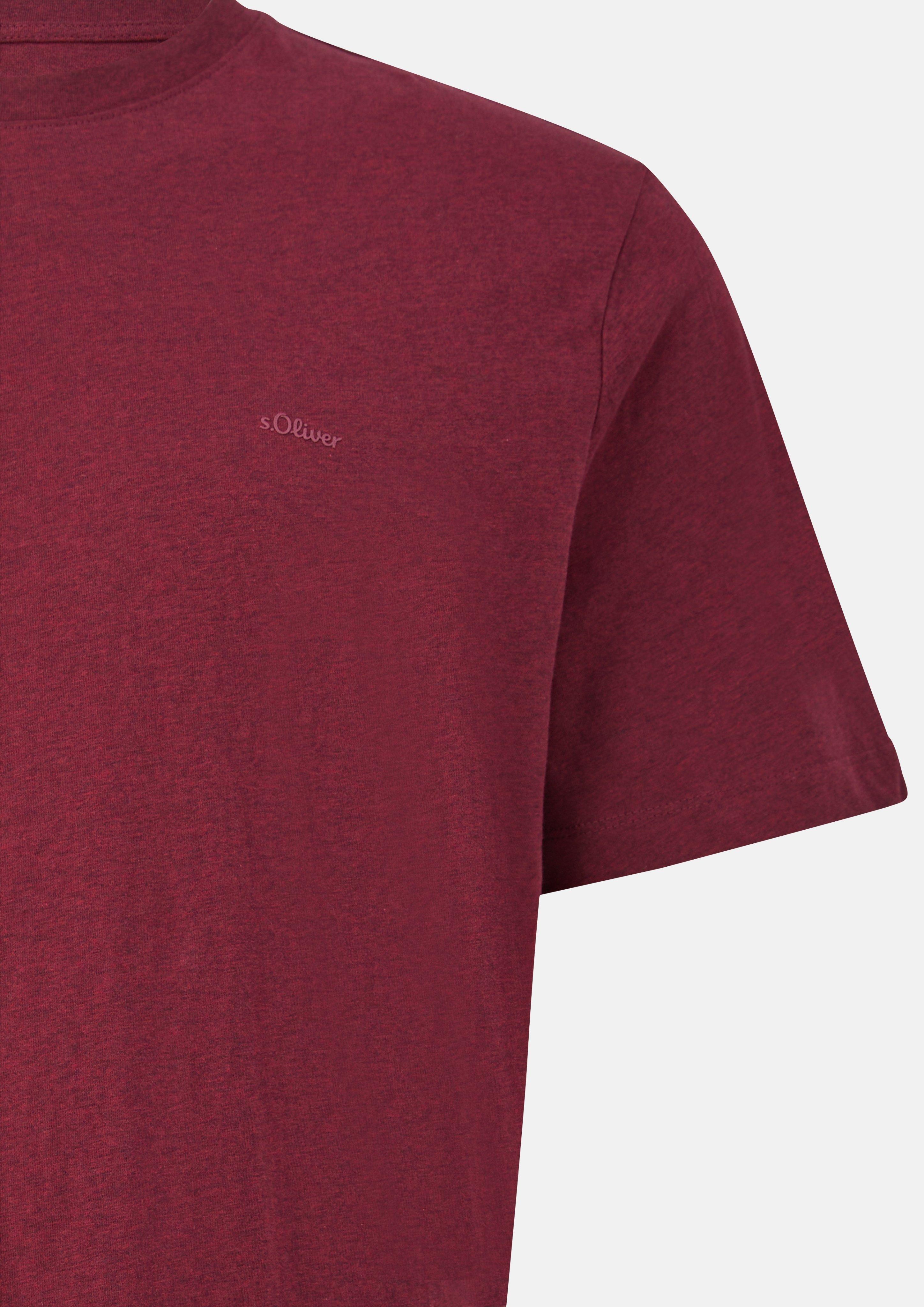 Hommes T-shirt en rouge de s.Oliver Men Big Sizes