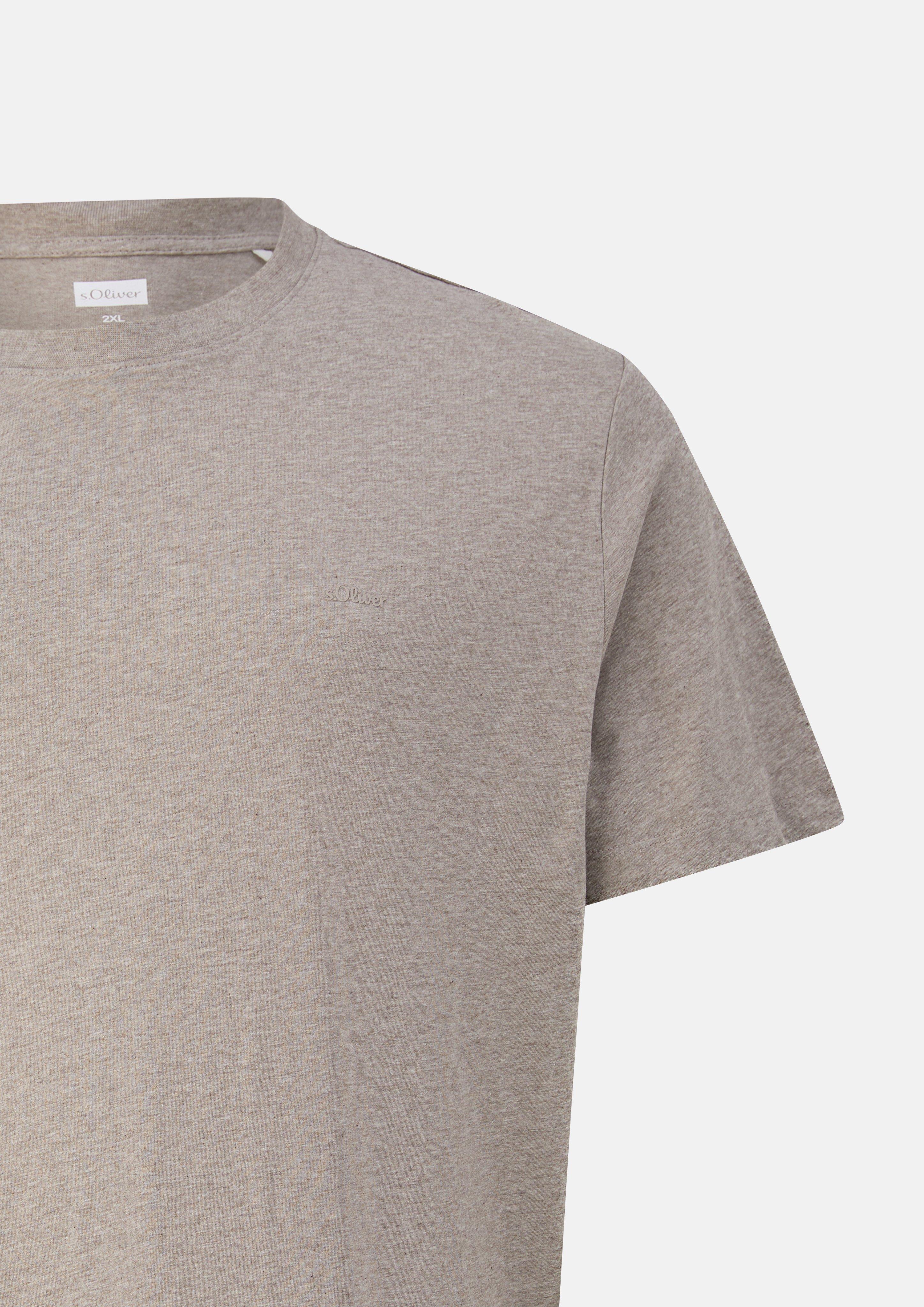 Hommes T-shirt en brun de s.Oliver Men Big Sizes