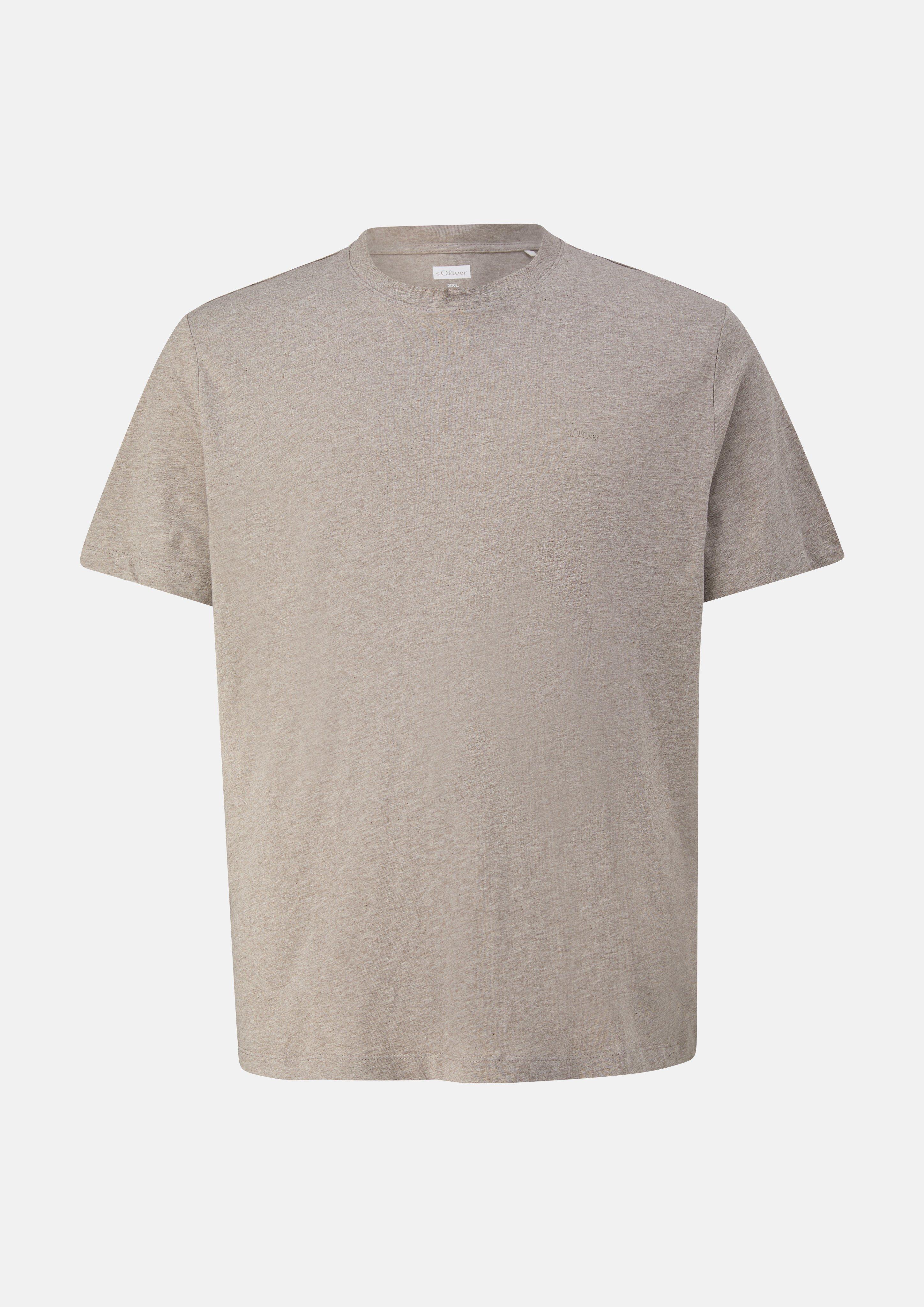 Hommes T-shirt en brun de s.Oliver Men Big Sizes