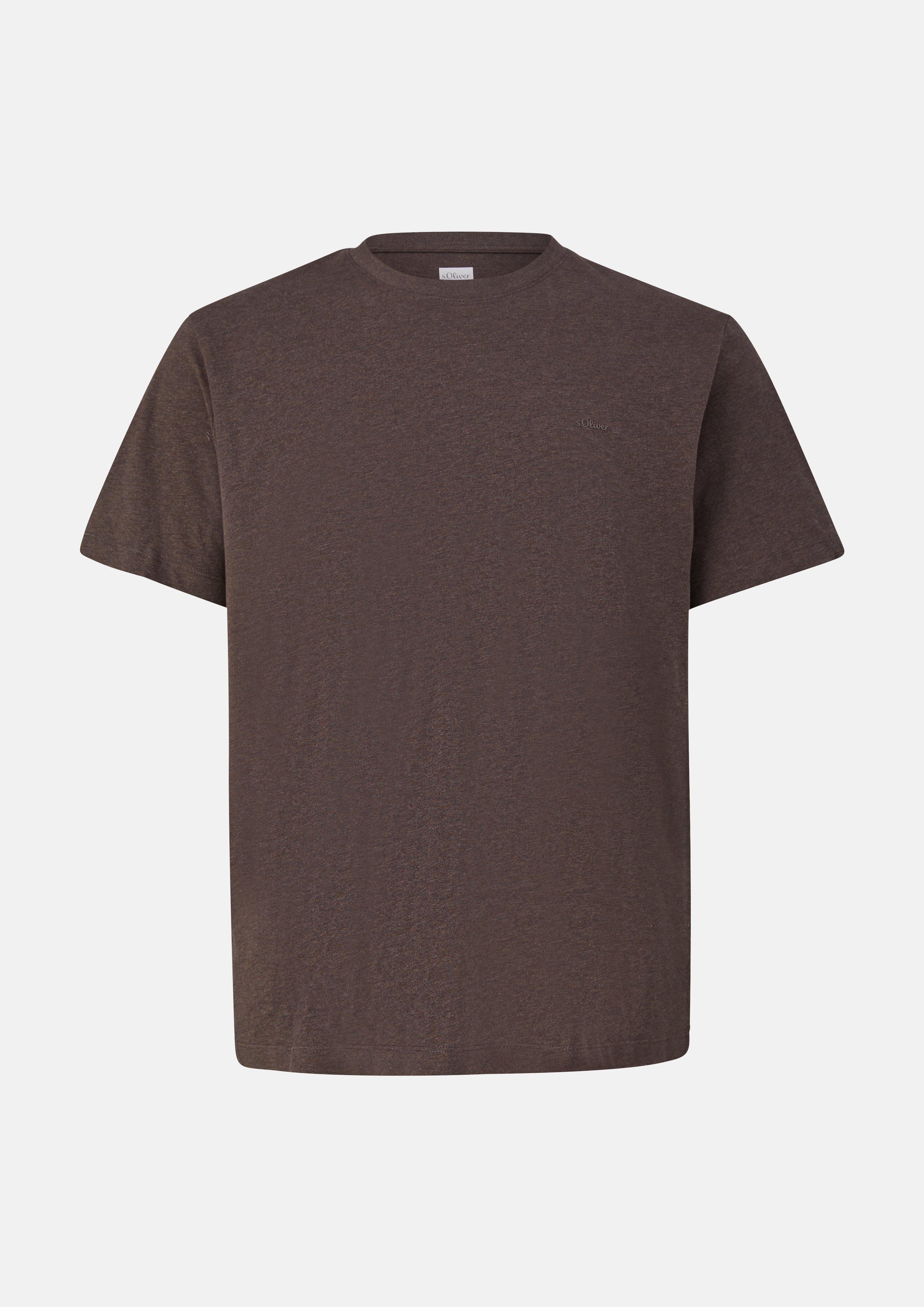 T-shirt en marron foncé de s.Oliver Men Big Sizes