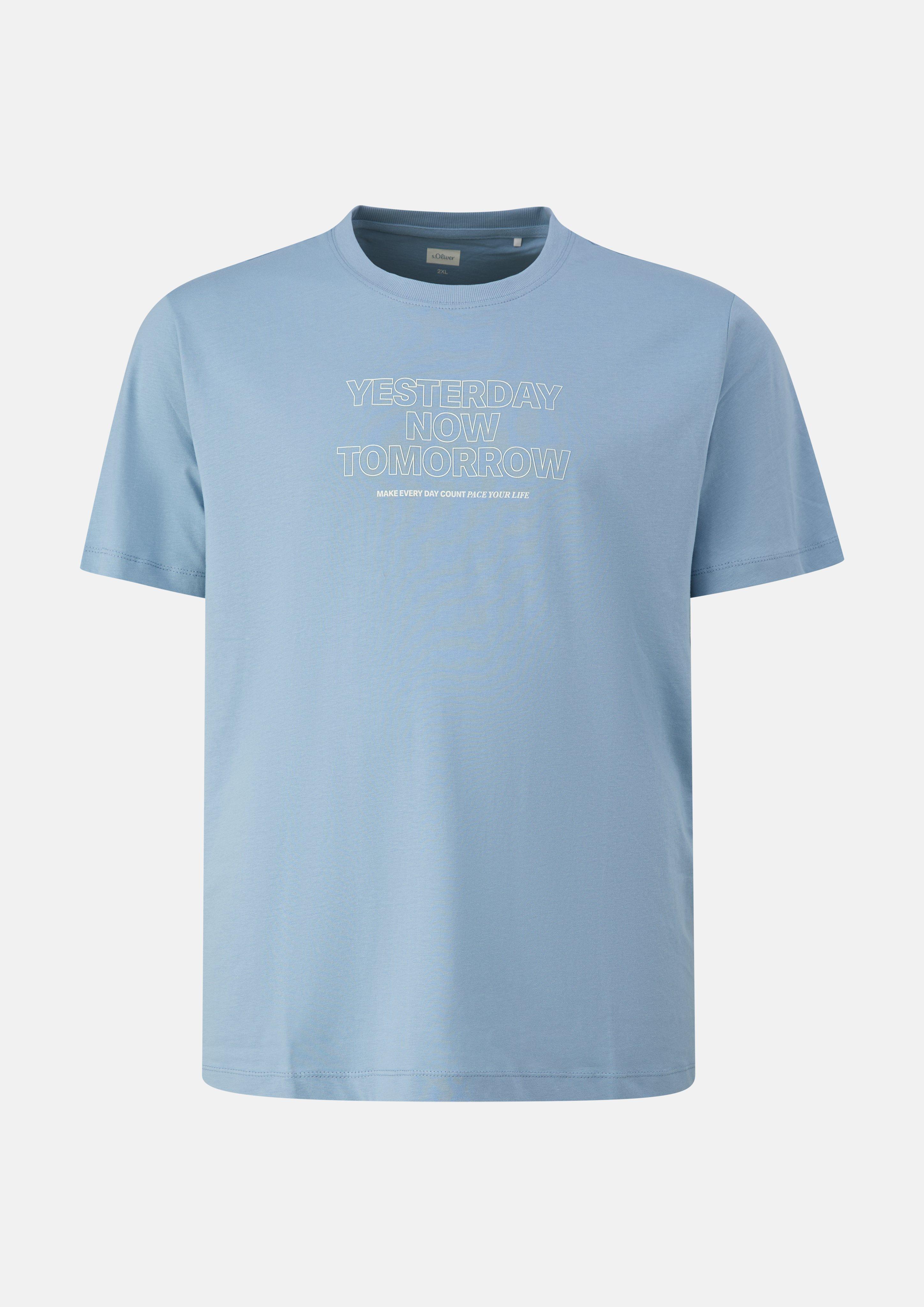 Heren T-Shirt in blauw van s.Oliver Men Big Sizes