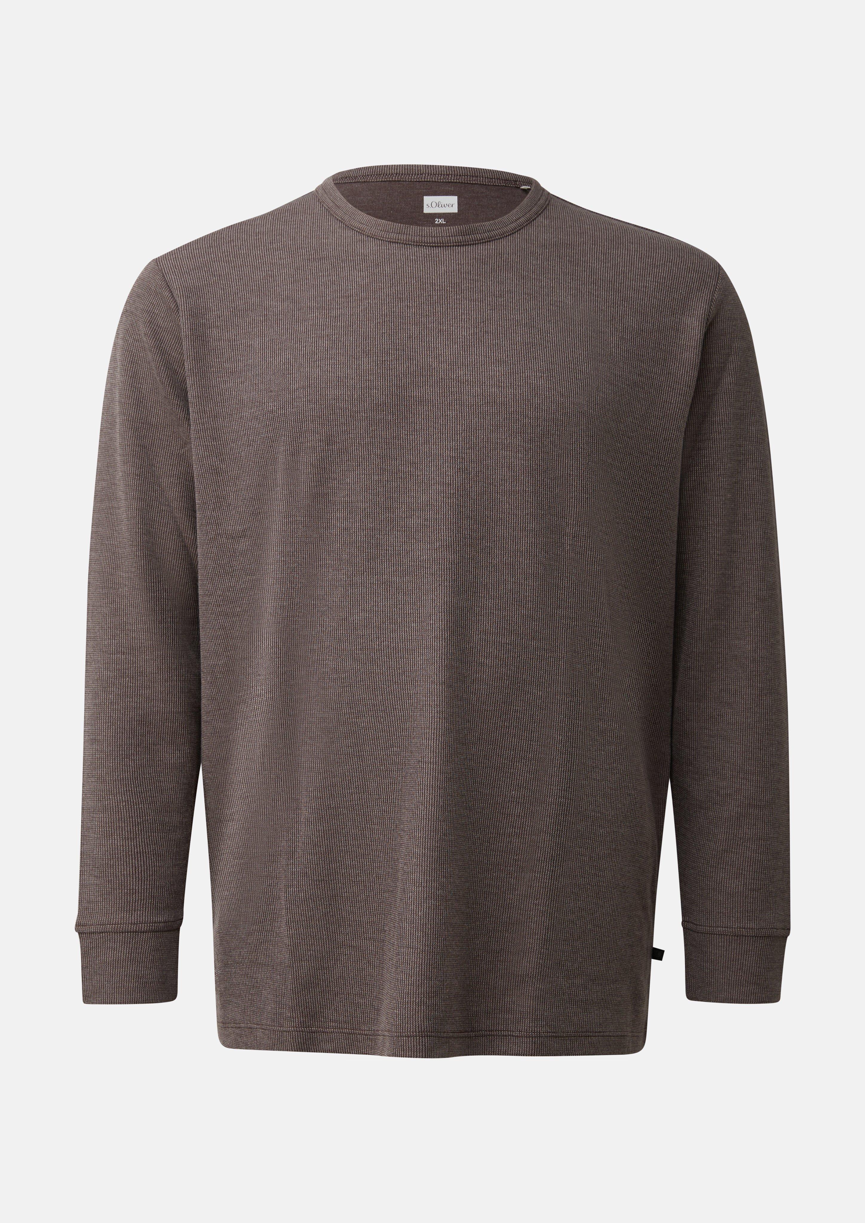 T-shirt en marron foncé de s.Oliver Men Big Sizes