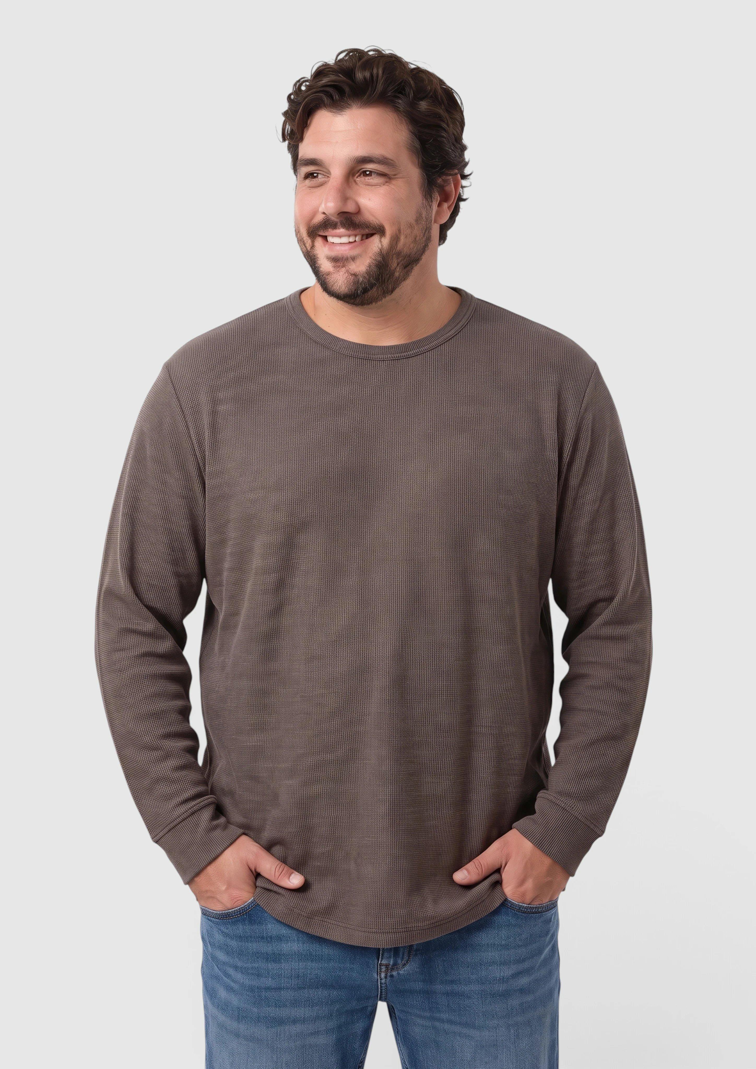 T-Shirt in Farbe dunkelbraun von s.Oliver Men Big Sizes