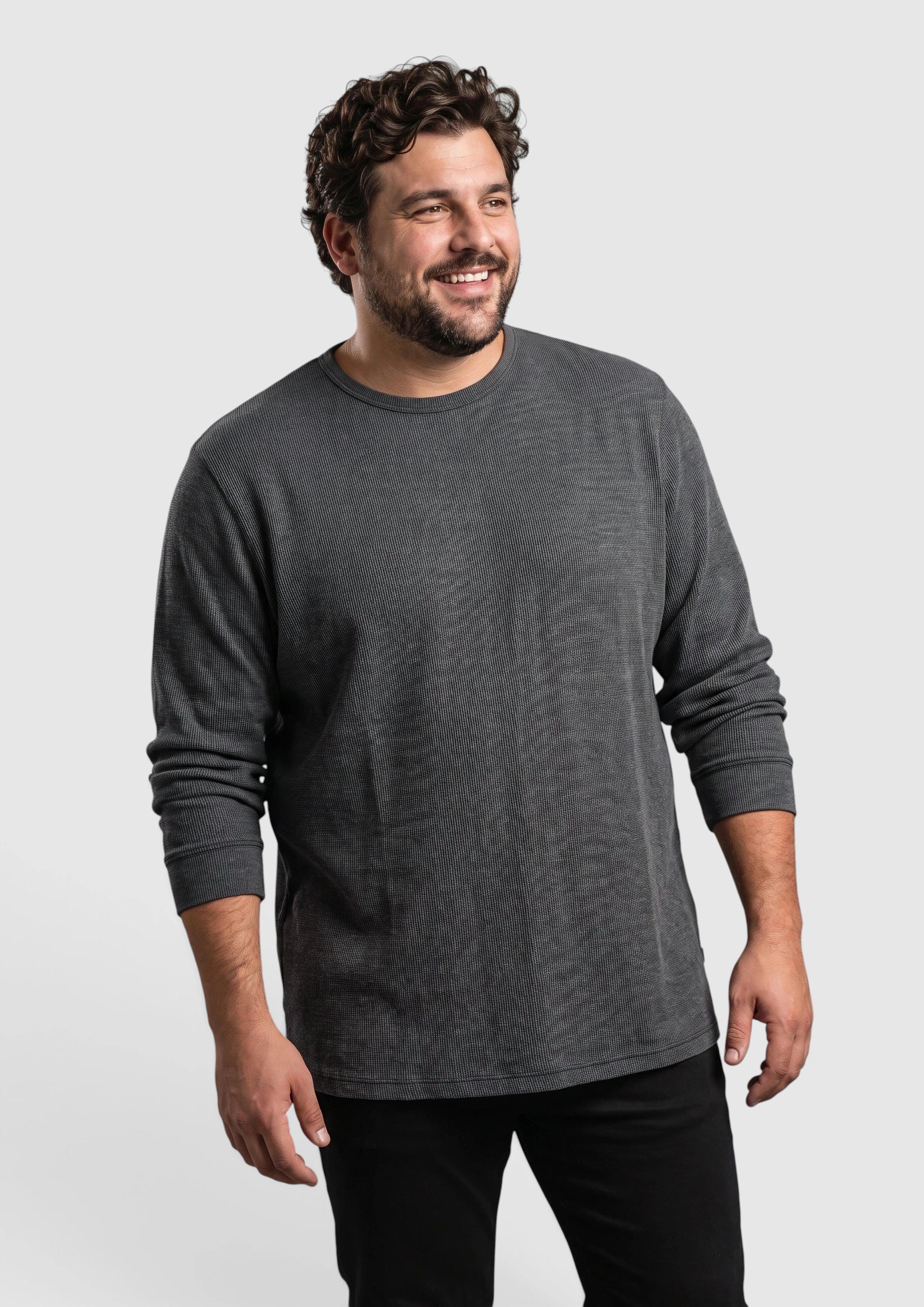 T-Shirt in dark grey by s.Oliver Men Big Sizes