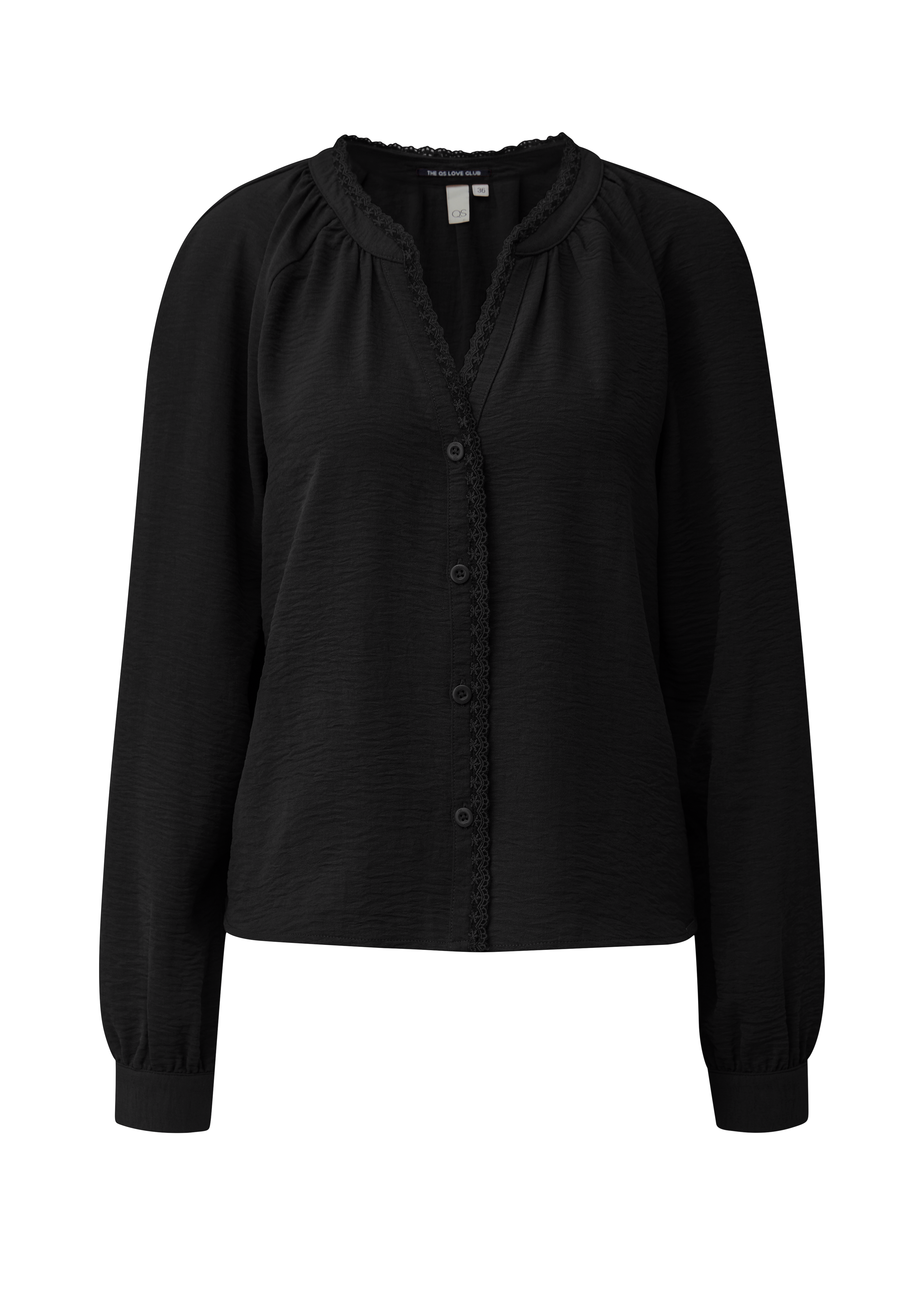 Tuniekblouse met kant bij de halslijn
