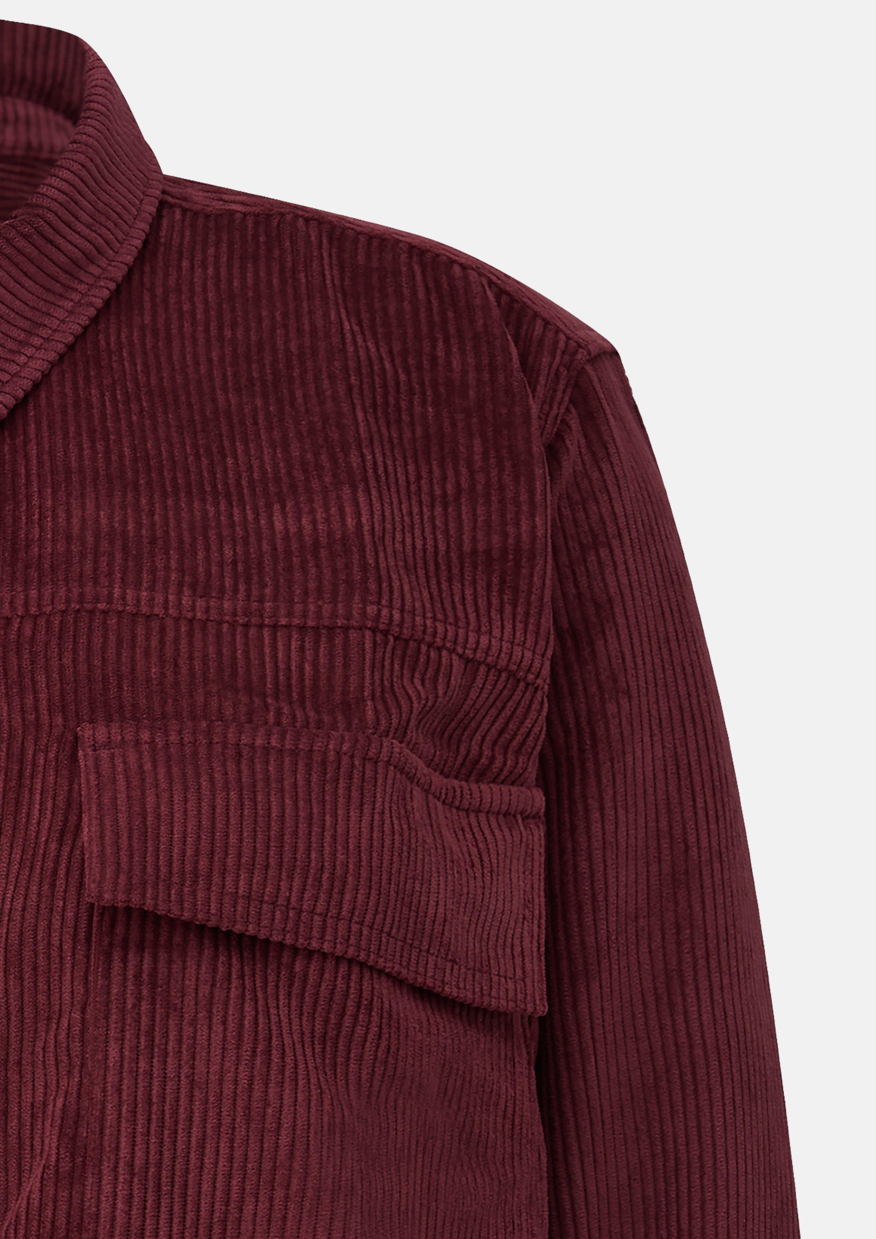Damen Lässiges Kord-Overshirt in rot von QS CURVE