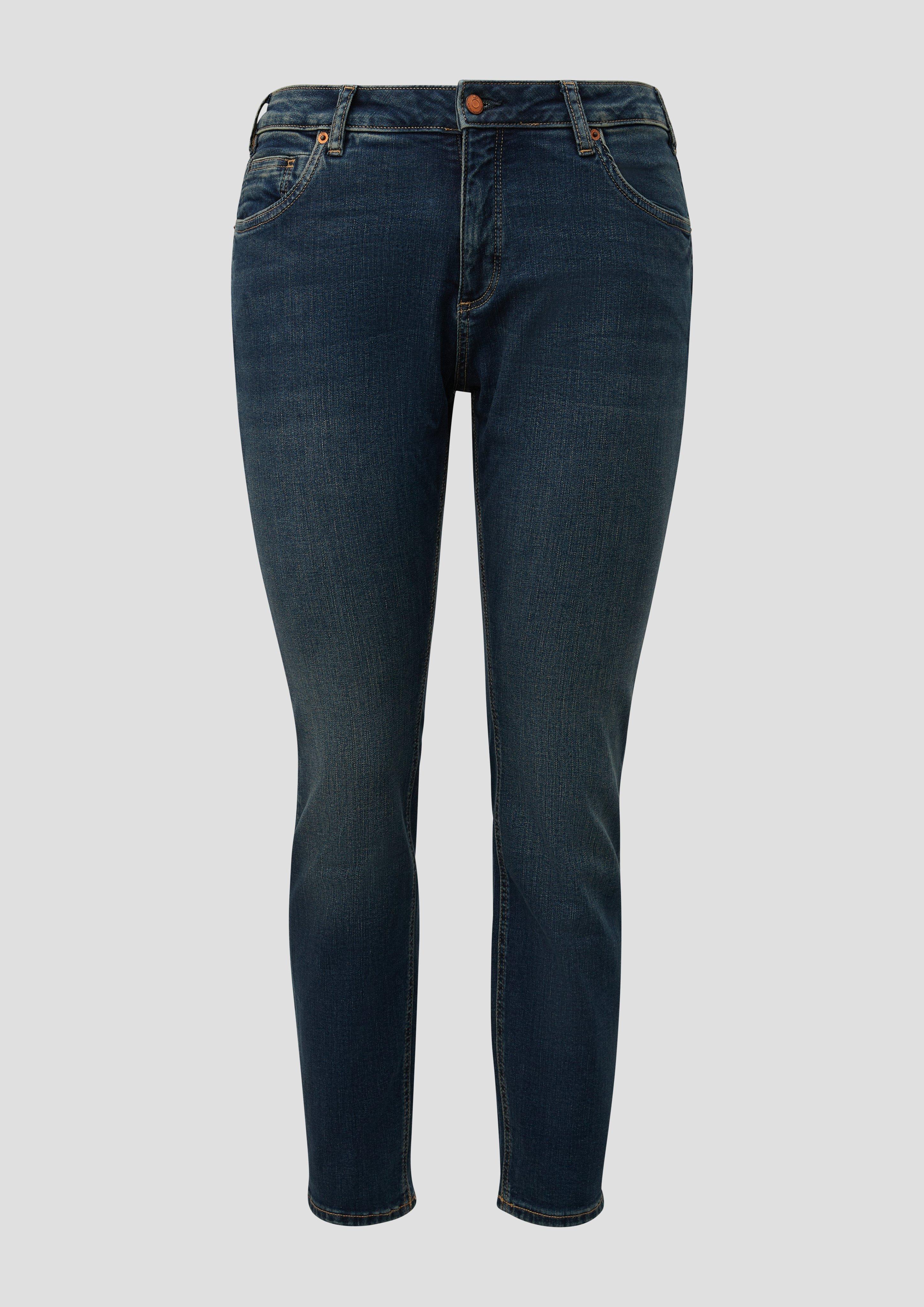 Damen Jeans Skinny / Mid Rise / Skinny Leg in blau von QS CURVE