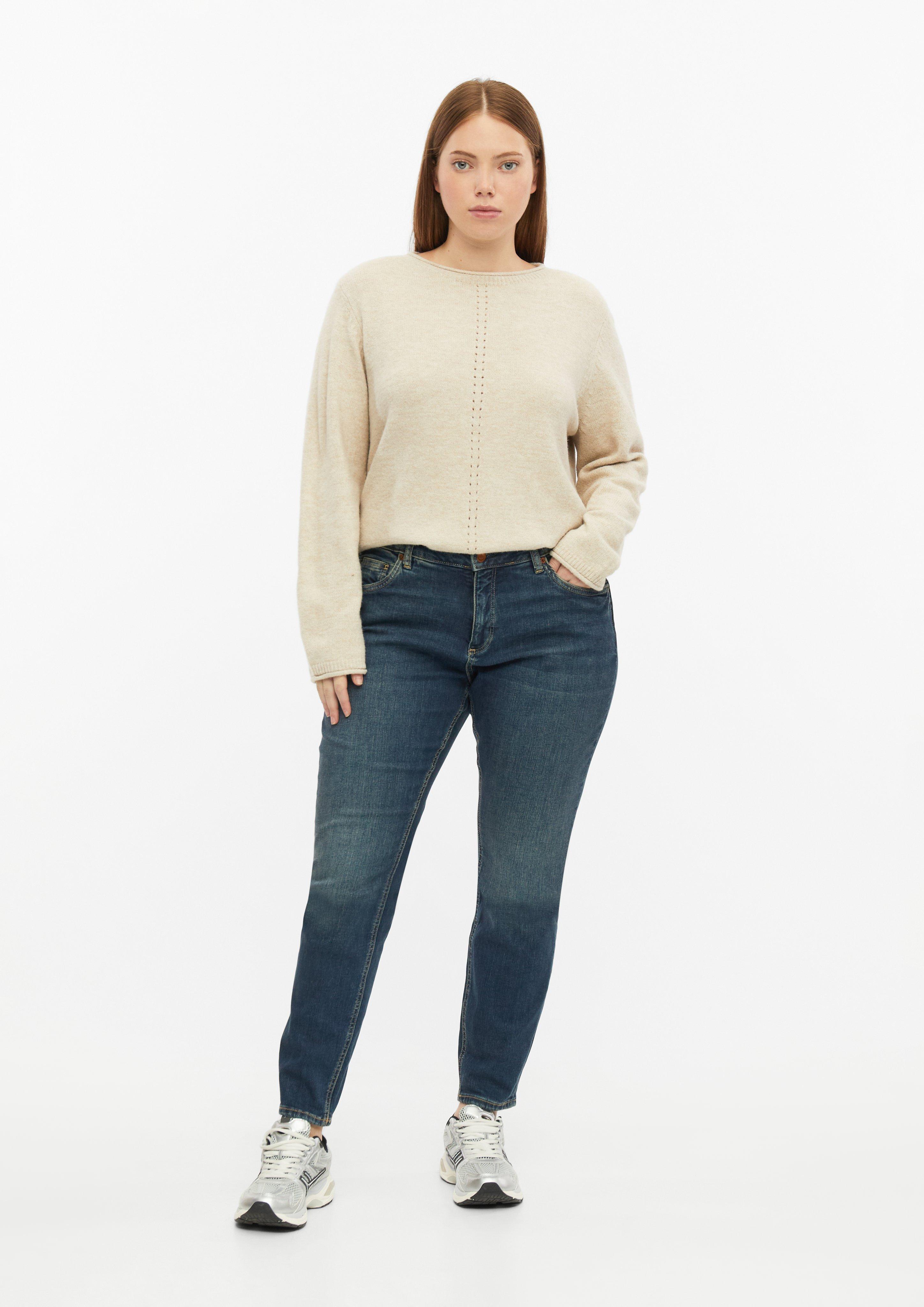 Jeans Skinny / Mid Rise / Skinny Leg in Farbe blau von QS CURVE