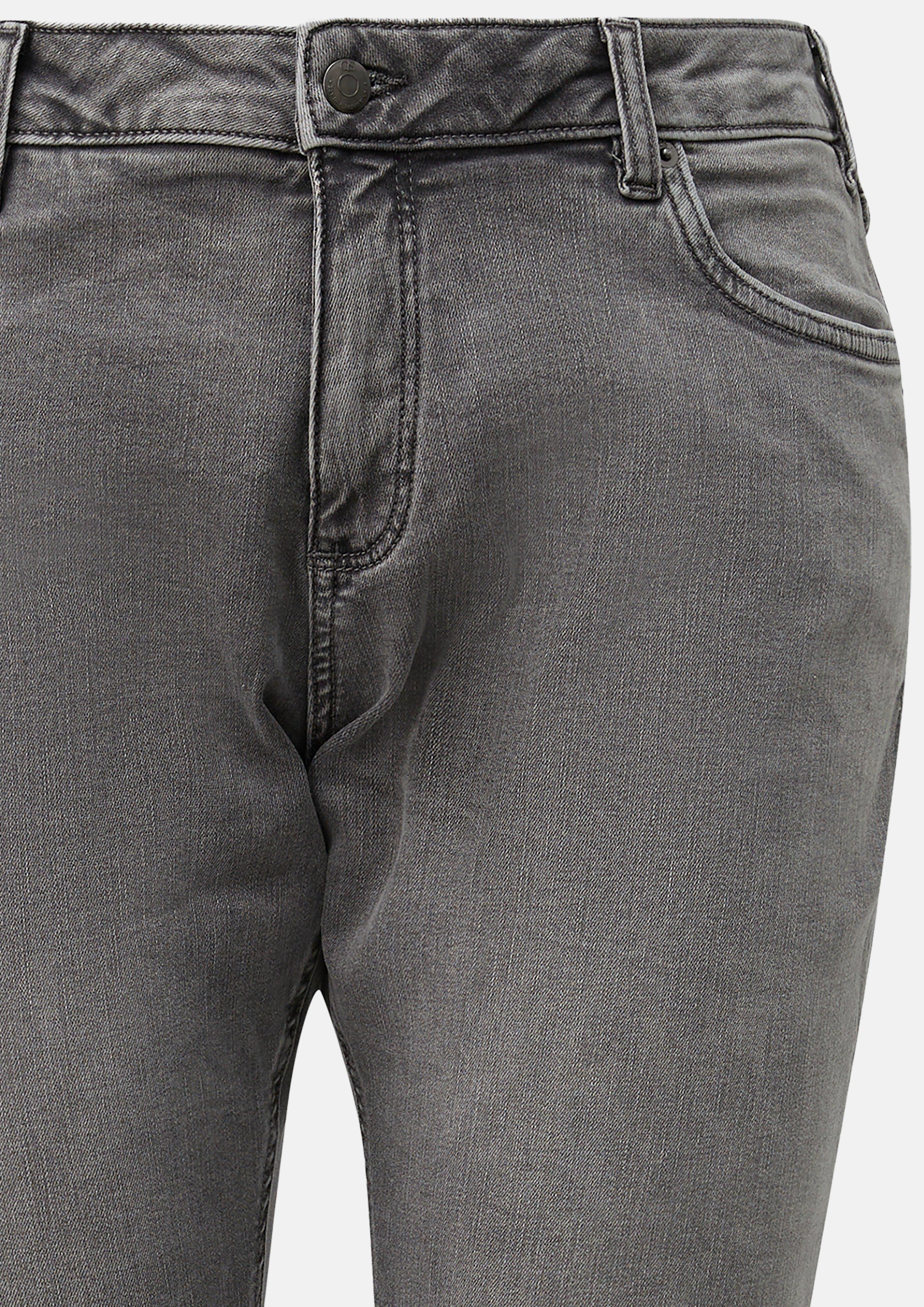 Women Skinny Jeans / Mid-Rise / Skinny Leg in grey by QS CURVE