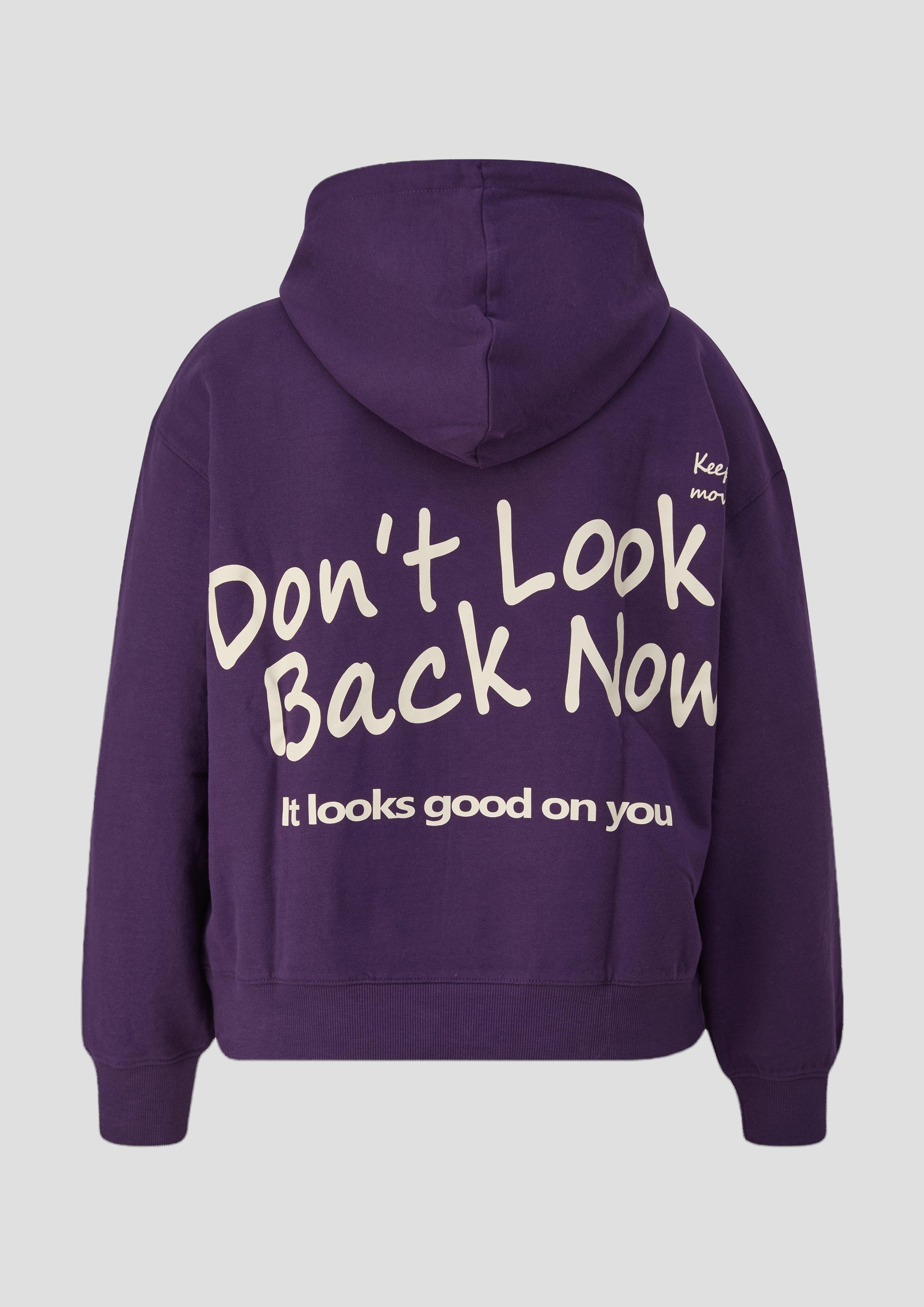 Dames Sweatshirt in paars van QS CURVE