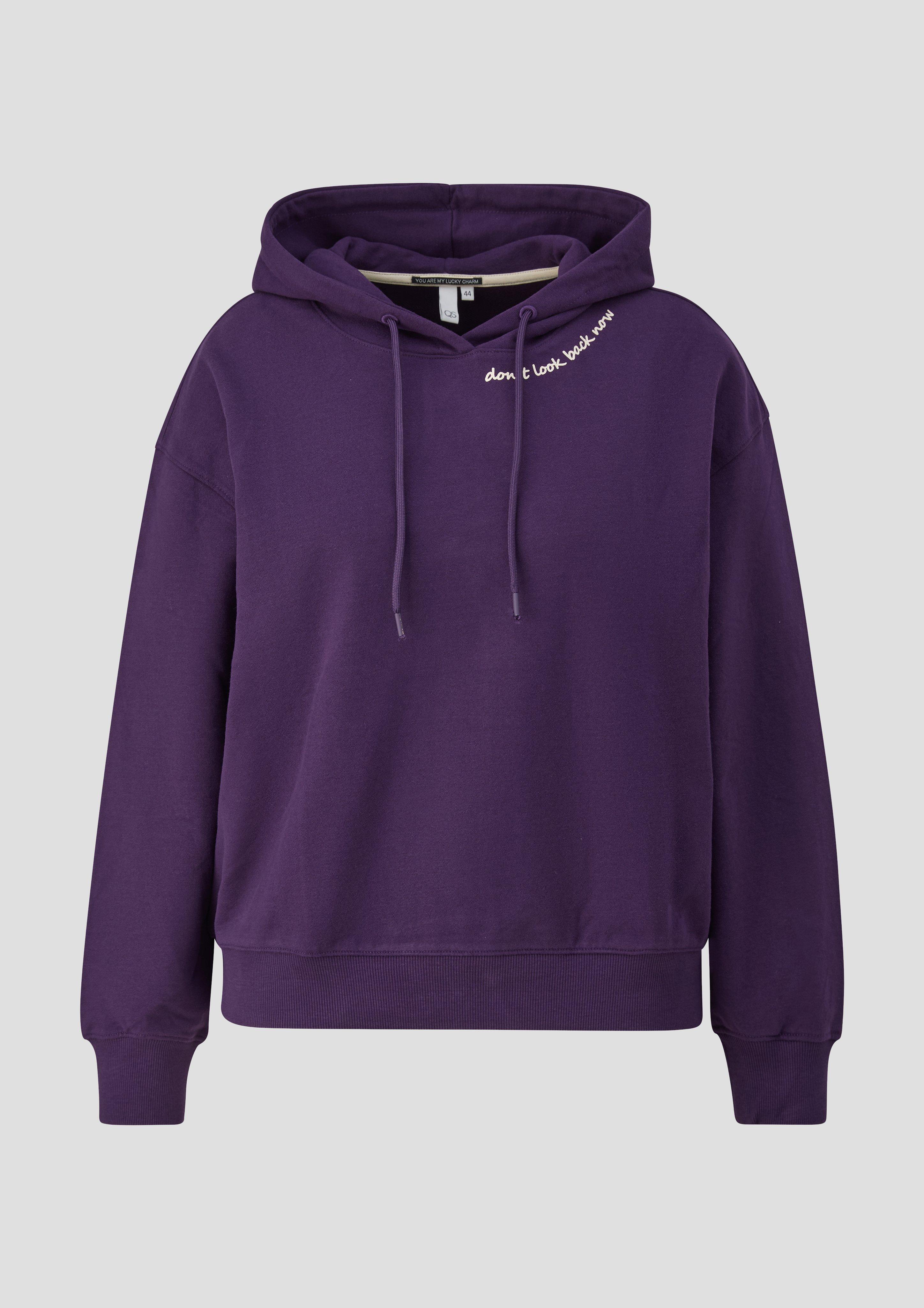 Dames Sweatshirt in paars van QS CURVE