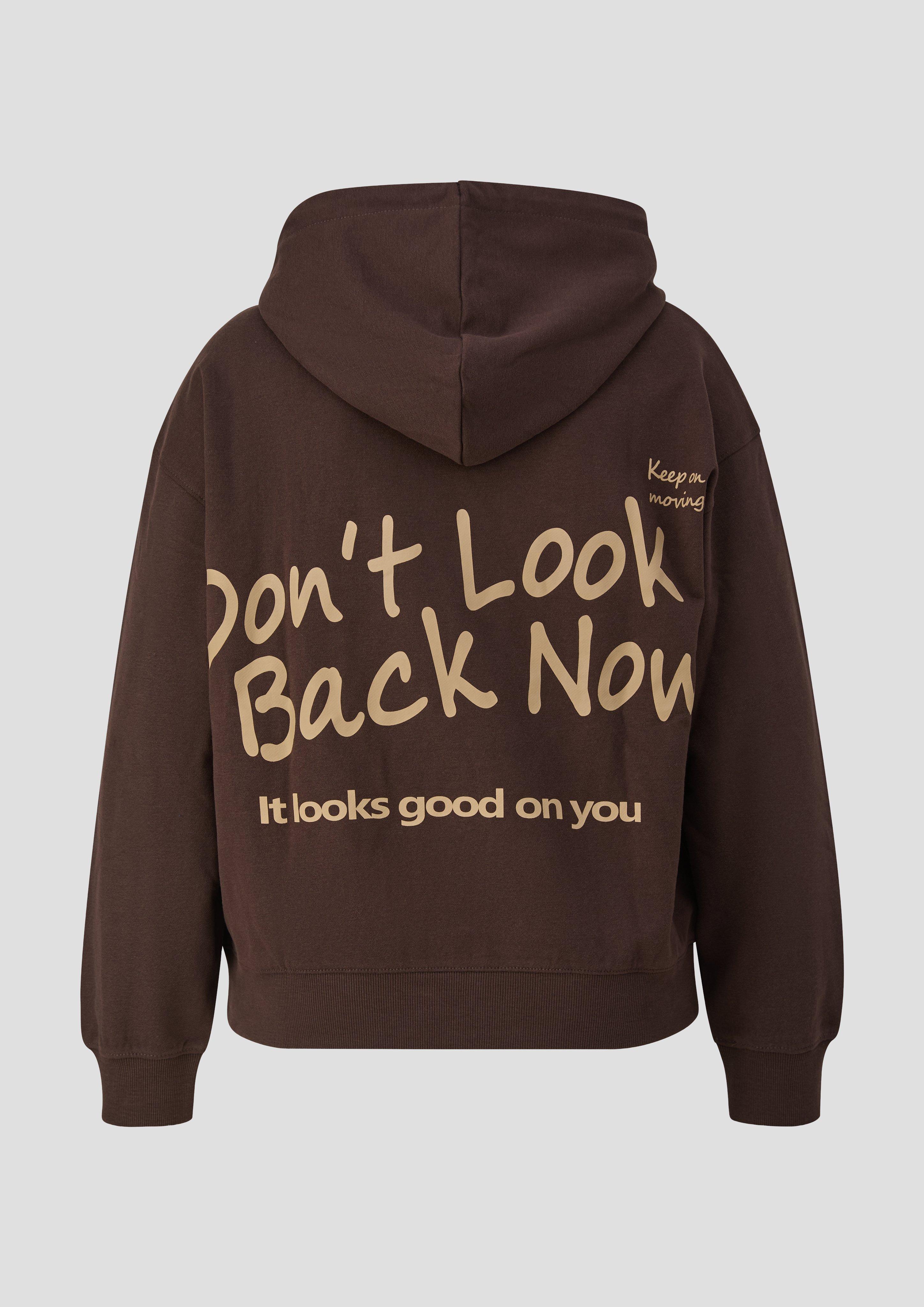 Dames Sweatshirt in bruin van QS CURVE