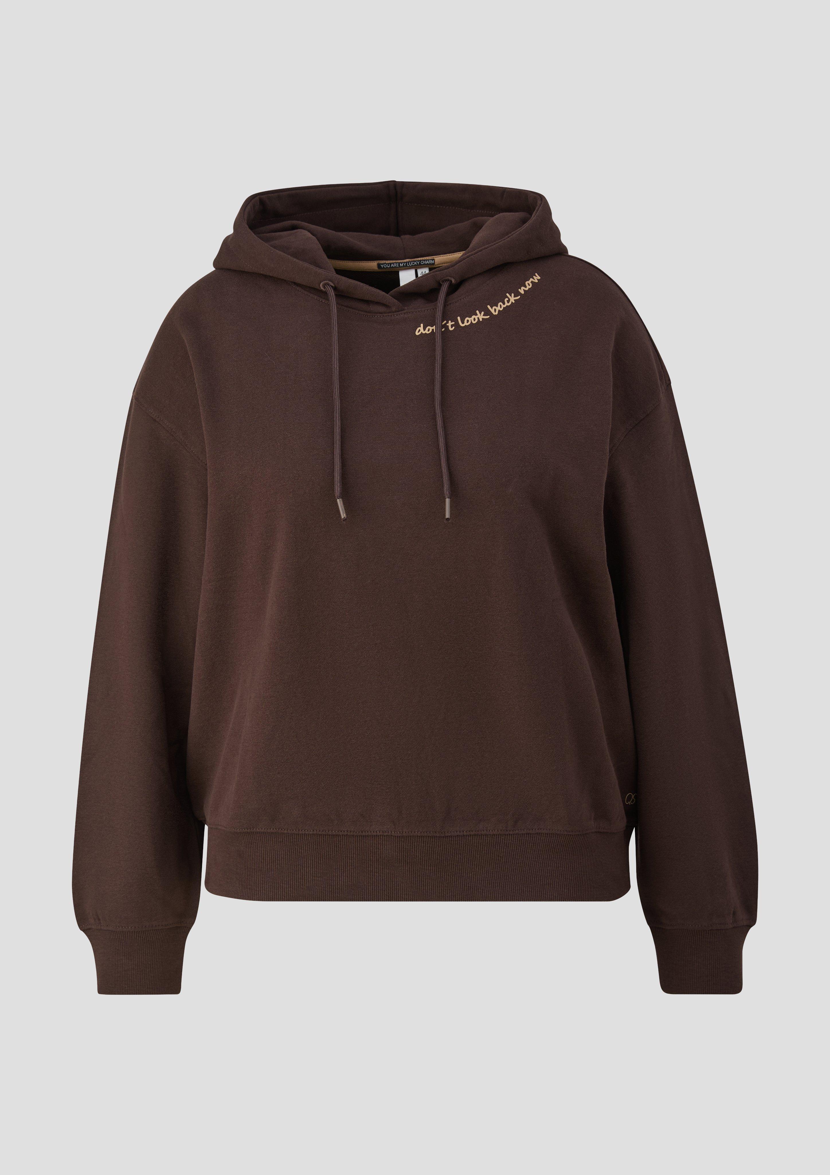 Sweatshirt in bruin van QS CURVE