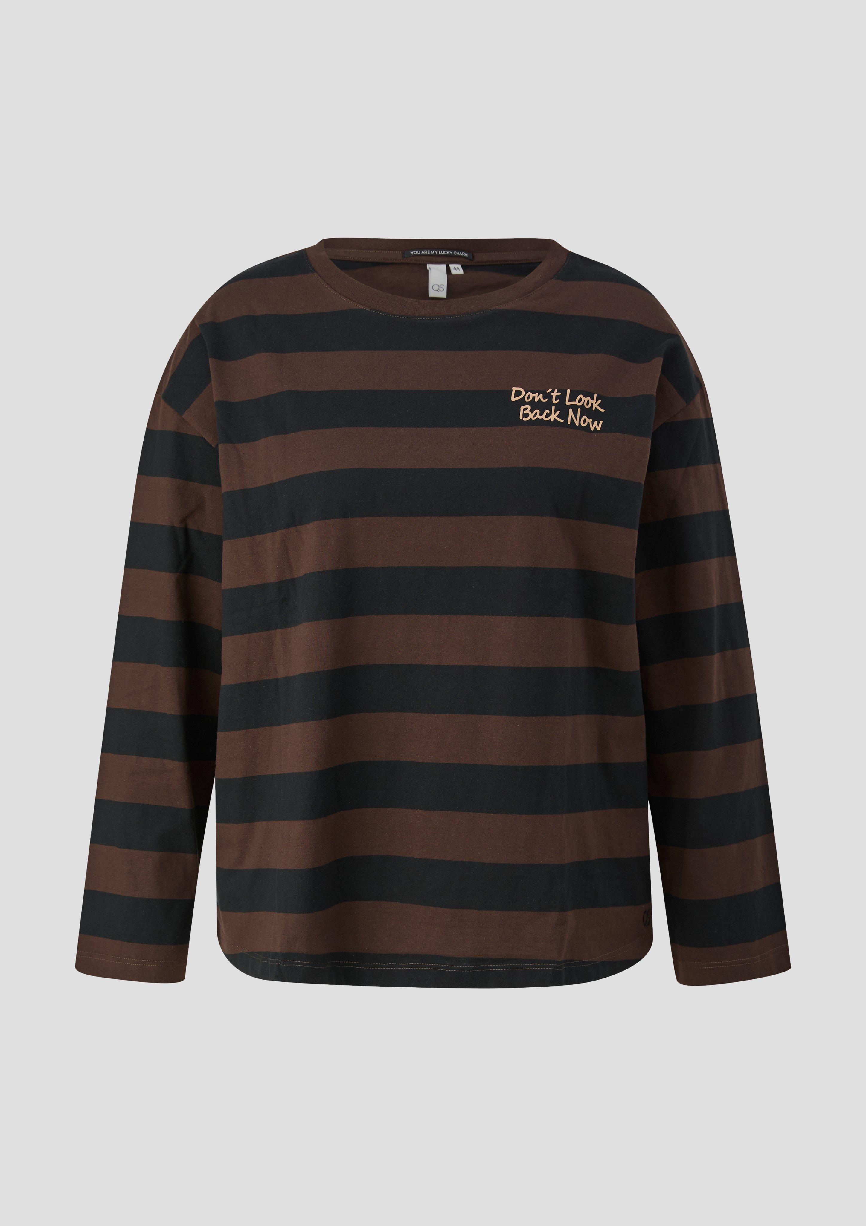 T-Shirt in Farbe dunkelbraun von QS CURVE