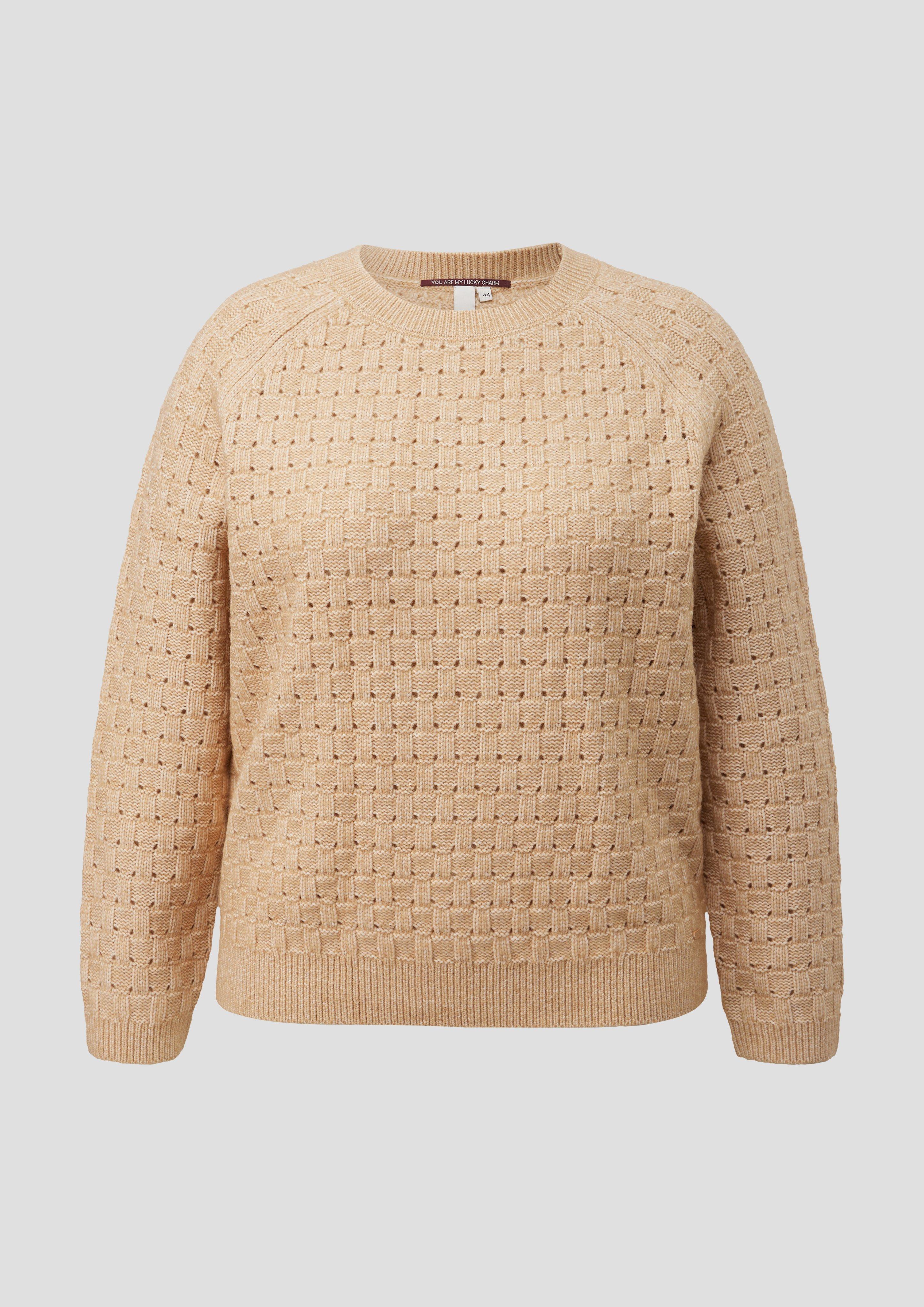 Strickpullover in Farbe hellbraun von QS CURVE