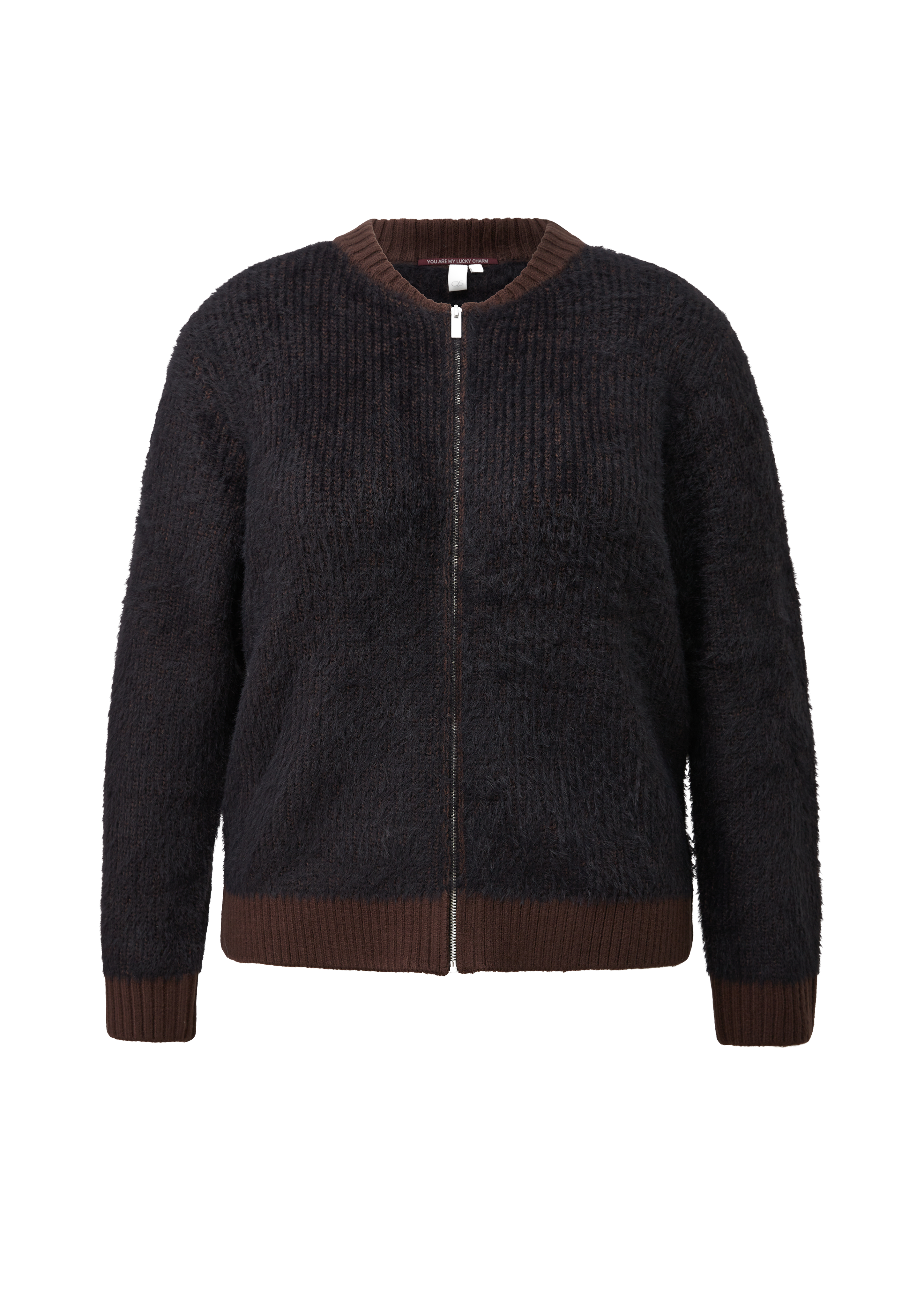 Zachte gebreide blouson